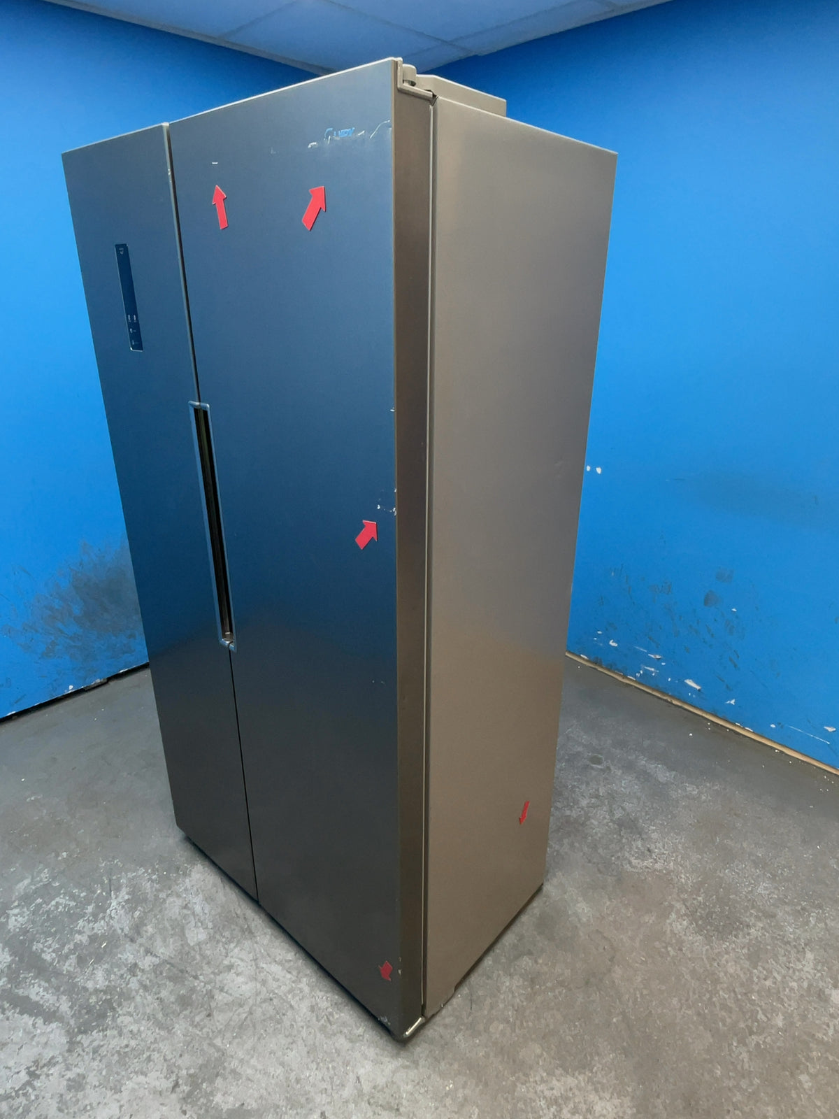 #GRC-164-282 - Candy CHSBSV5172XKN Side-by-Side American Fridge Freezer – 436L Capacity, Total No Frost, Stainless Steel Look