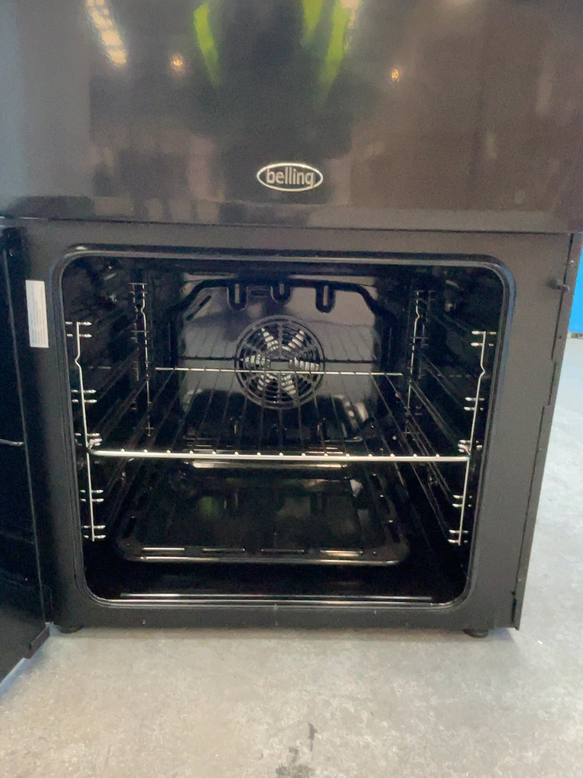 #GRC-164-284 - Belling Farmhouse 60cm Dual Fuel Double Oven Cooker – AirFry, Black
