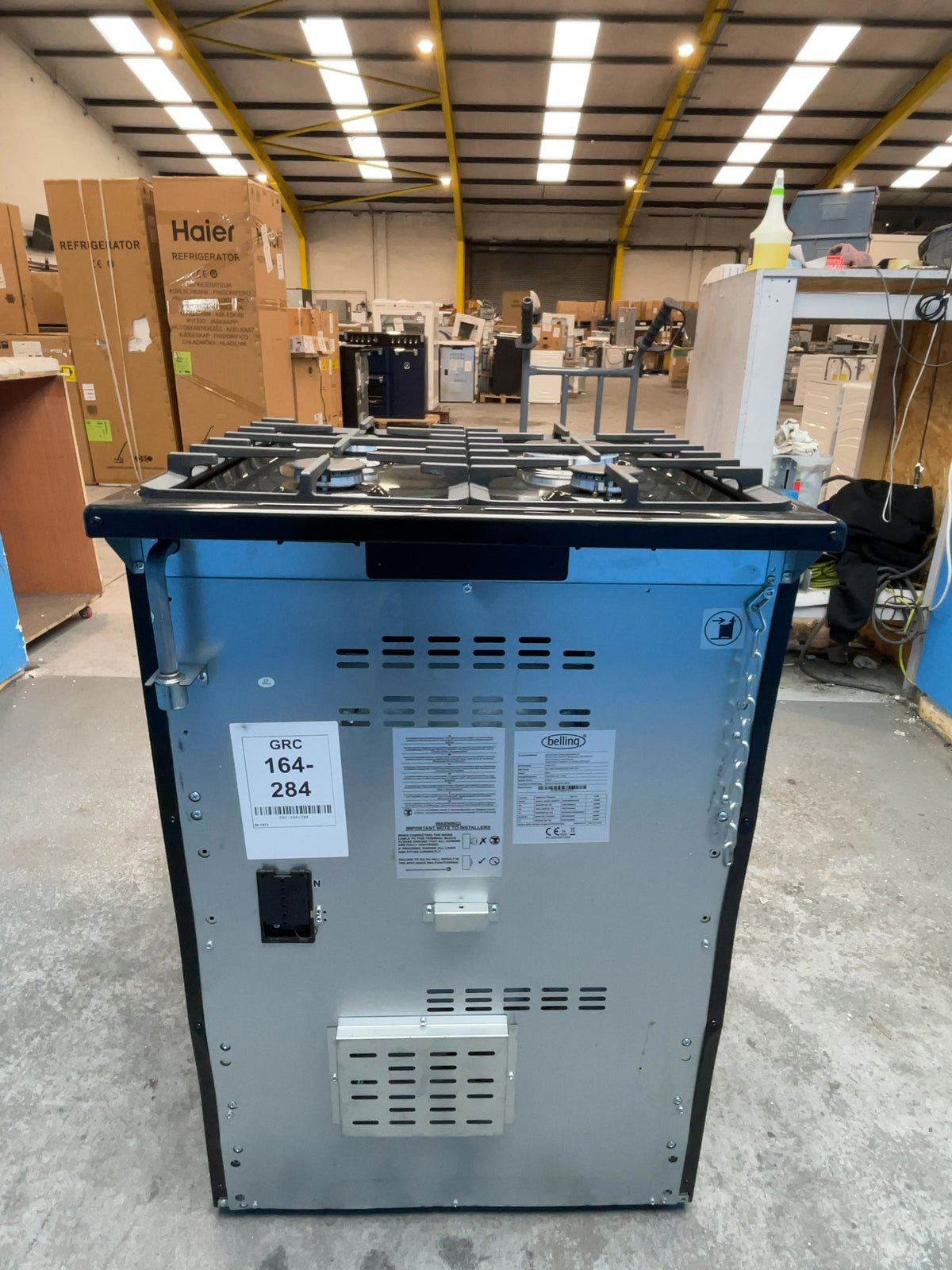 #GRC-164-284 - Belling Farmhouse 60cm Dual Fuel Double Oven Cooker – AirFry, Black