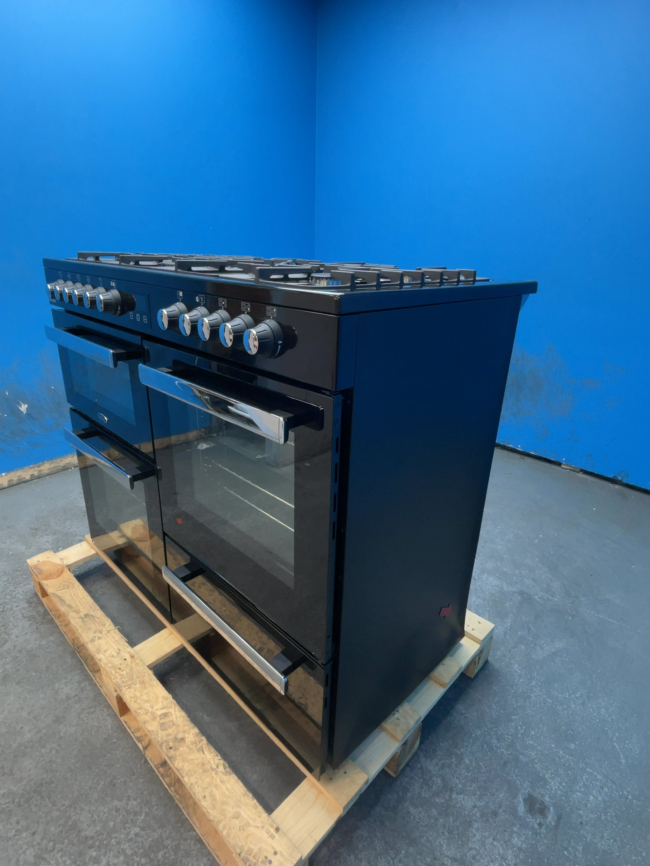 #GRC-164-300 - Belling Cookcentre 110DF Dual Fuel Range Cooker – 199L Capacity, 7 Burner Gas Hob, AirFry Mode