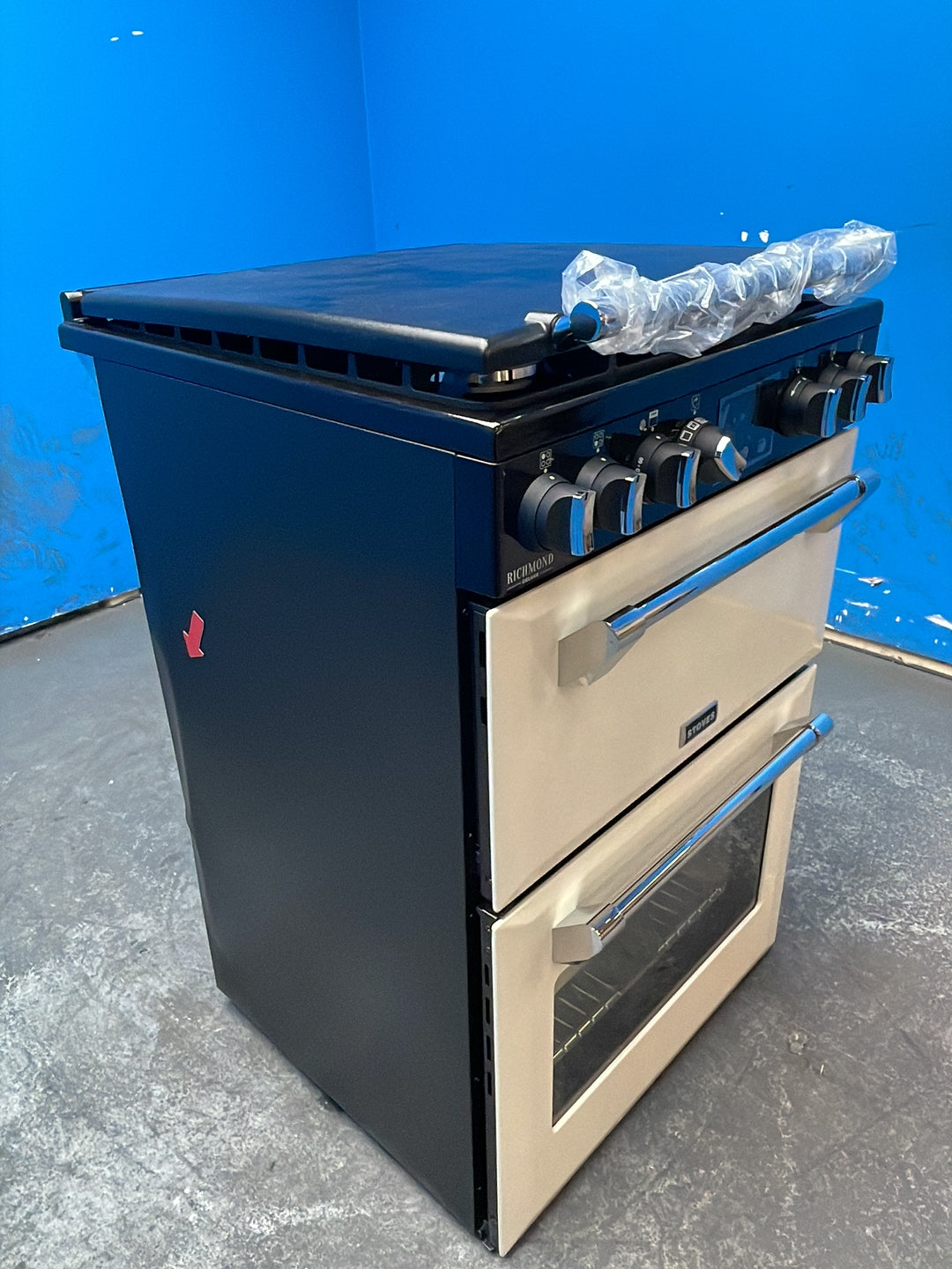 #GRC-164-303 - Stoves Richmond Deluxe 60cm Dual Fuel Cooker – PowerWok, AirFry, Cream