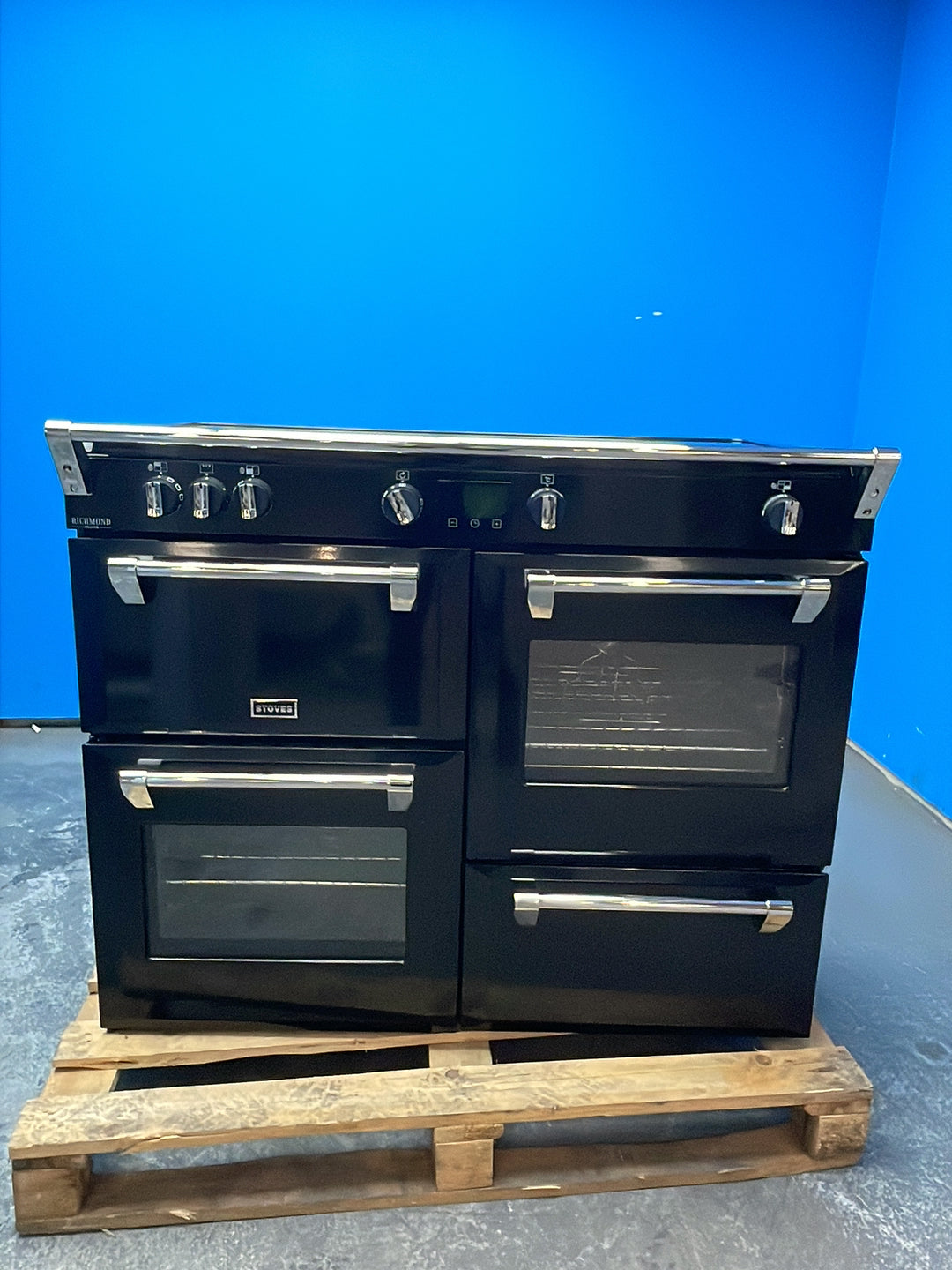 #GRC-164-305 - Stoves Richmond Deluxe 110Ei ZLS 110cm Induction Range Cooker – 196L Quad Oven, FreedomFLEX Zoneless Hob, AirFry