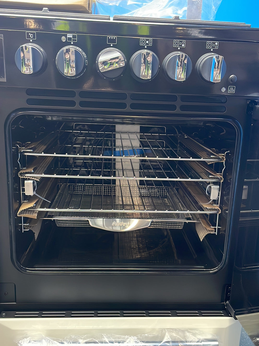 #GRC-164-307 - Stoves Richmond 110cm Quad Oven Dual Fuel Range Cooker – 196L, AirFry, Cream