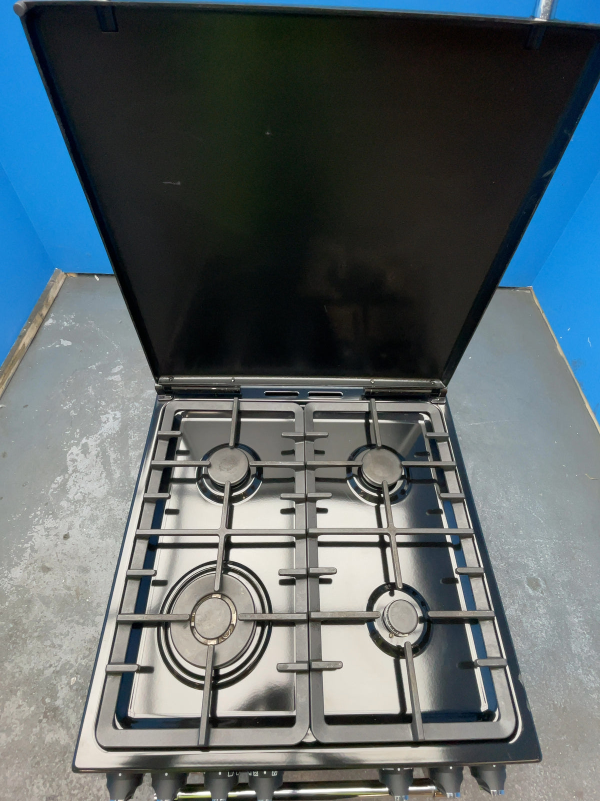 #GRC-164-309 - Stoves Richmond Deluxe 60cm Dual Fuel Cooker – PowerWok, AirFry, Black