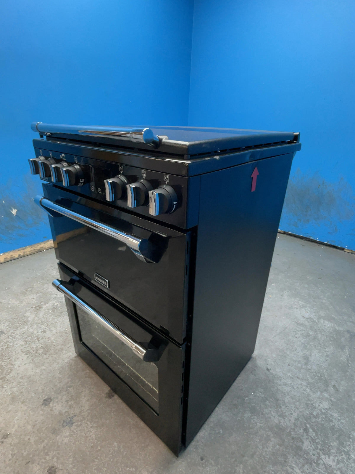 #GRC-164-309 - Stoves Richmond Deluxe 60cm Dual Fuel Cooker – PowerWok, AirFry, Black