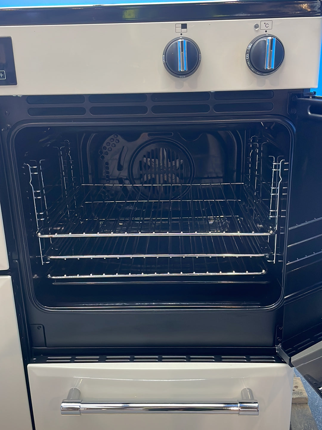 #GRC-164-313 - Belling Farmhouse 100Ei 100cm Electric Range Cooker – 5 Zone Induction Hob, AirFry, Cream