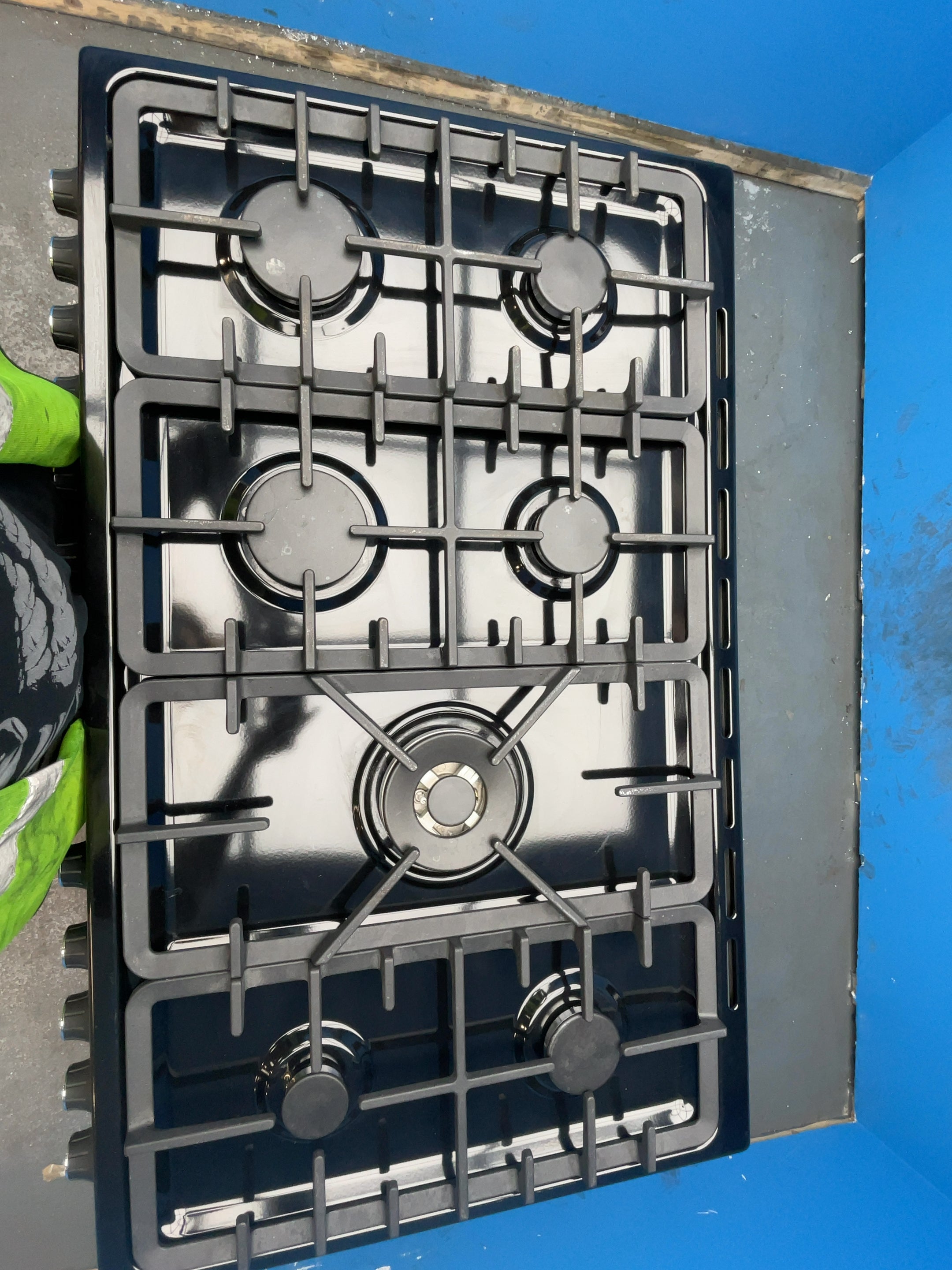 #GRC-164-319 - Belling Cookcentre 100DF 100cm Dual Fuel Range Cooker – 7 Burner Gas Hob, AirFry & Double Oven, Black