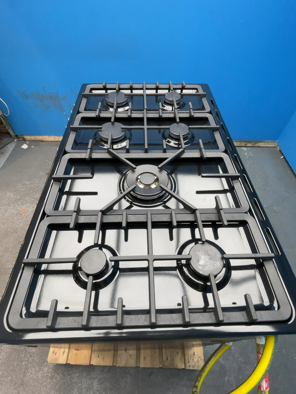 #GRC-164-319 - Belling Cookcentre 100DF 100cm Dual Fuel Range Cooker – 7 Burner Gas Hob, AirFry & Double Oven, Black
