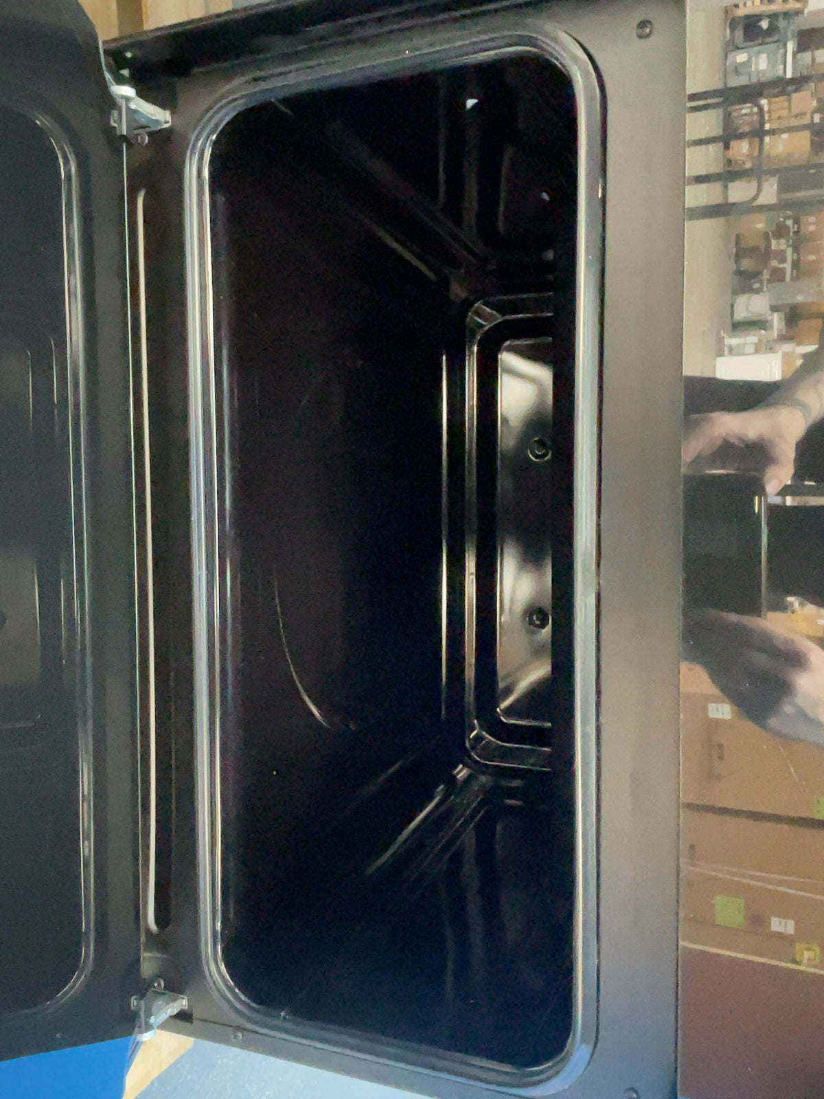 #GRC-164-319 - Belling Cookcentre 100DF 100cm Dual Fuel Range Cooker – 7 Burner Gas Hob, AirFry & Double Oven, Black