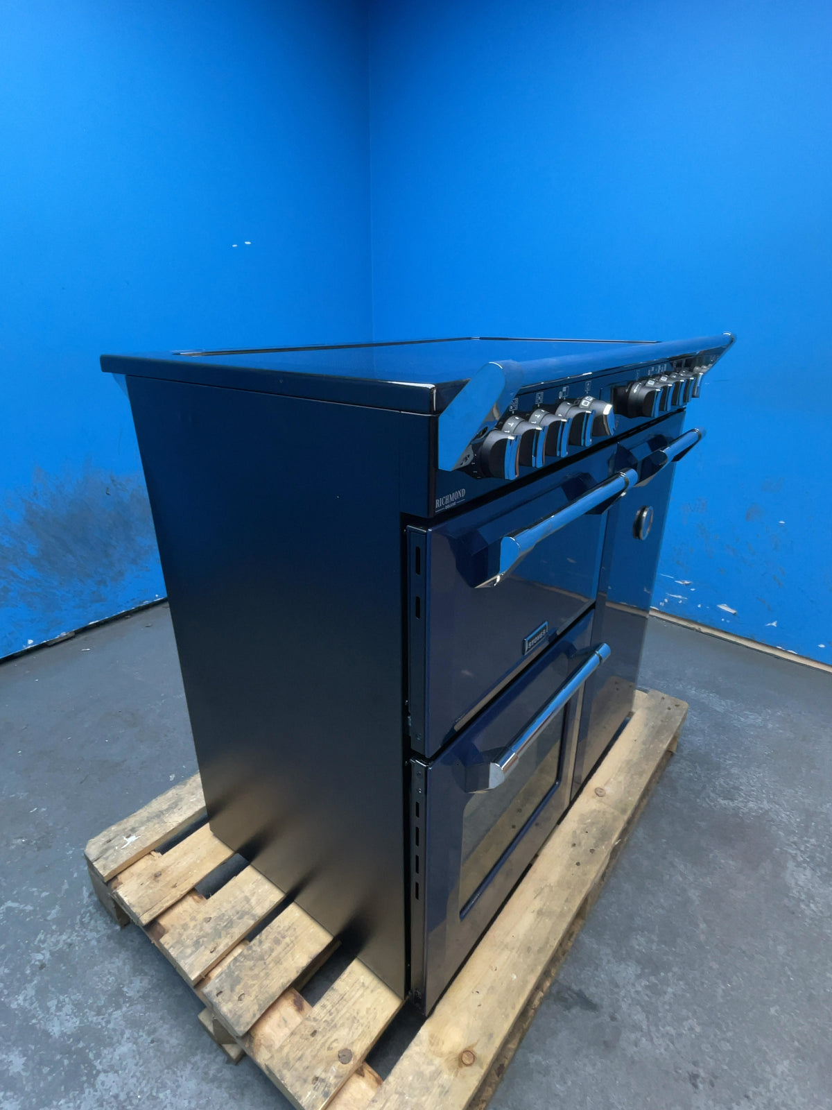 #GRC-164-323 - Stoves Richmond Deluxe 90cm Electric Induction Range Cooker – Quad Oven, AirFry, Bridgeable Hob, Black