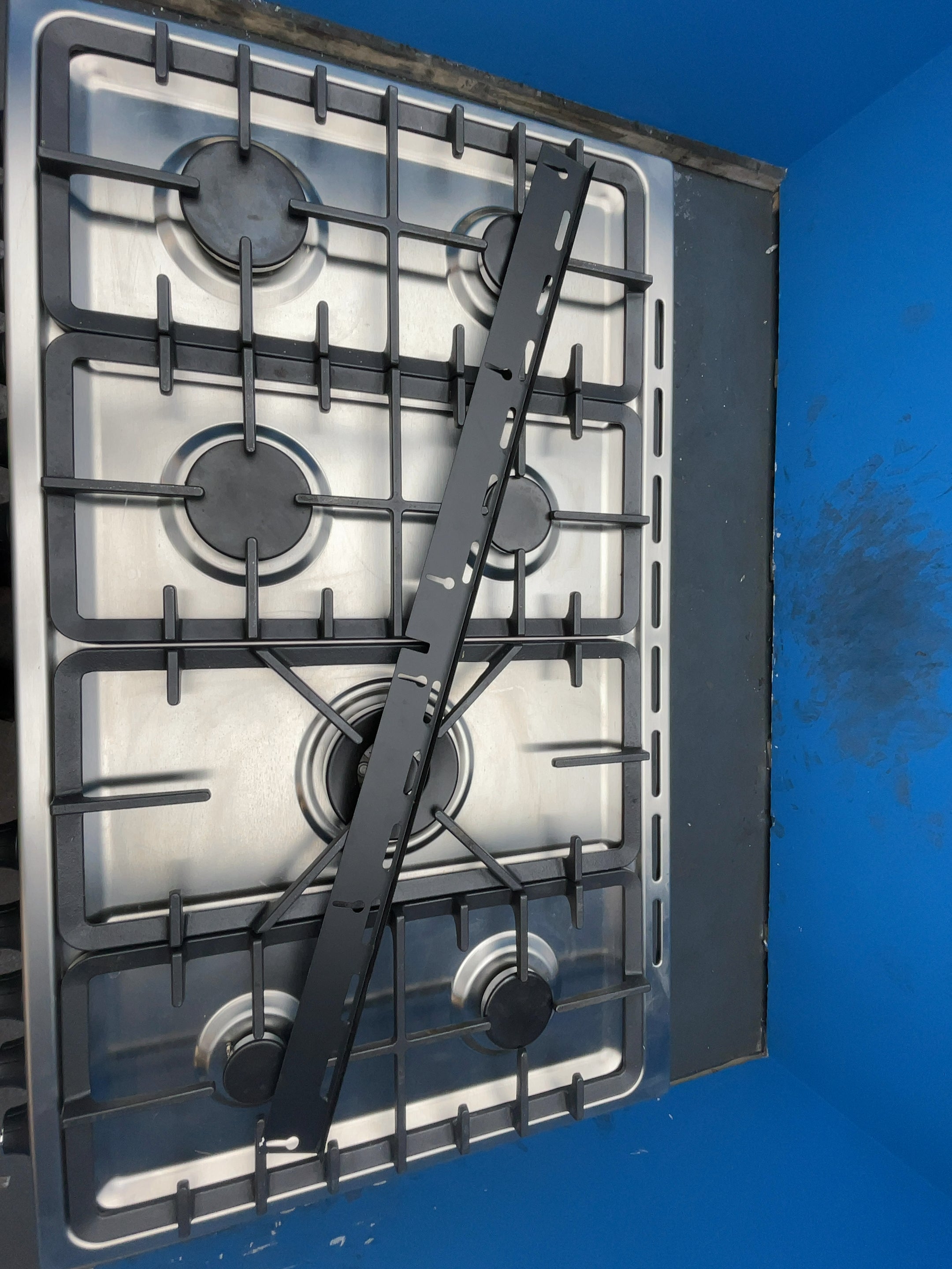 #GRC-164-325 - Belling Cookcentre 100DF 100cm Dual Fuel Range Cooker – 7 Burner Gas Hob, AirFry & Double Oven, Stainless