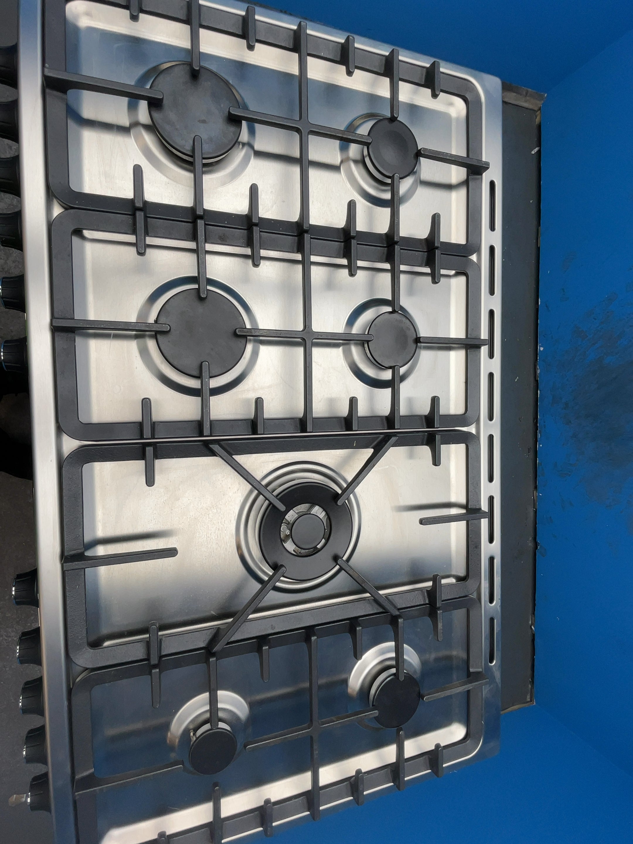 #GRC-164-325 - Belling Cookcentre 100DF 100cm Dual Fuel Range Cooker – 7 Burner Gas Hob, AirFry & Double Oven, Stainless