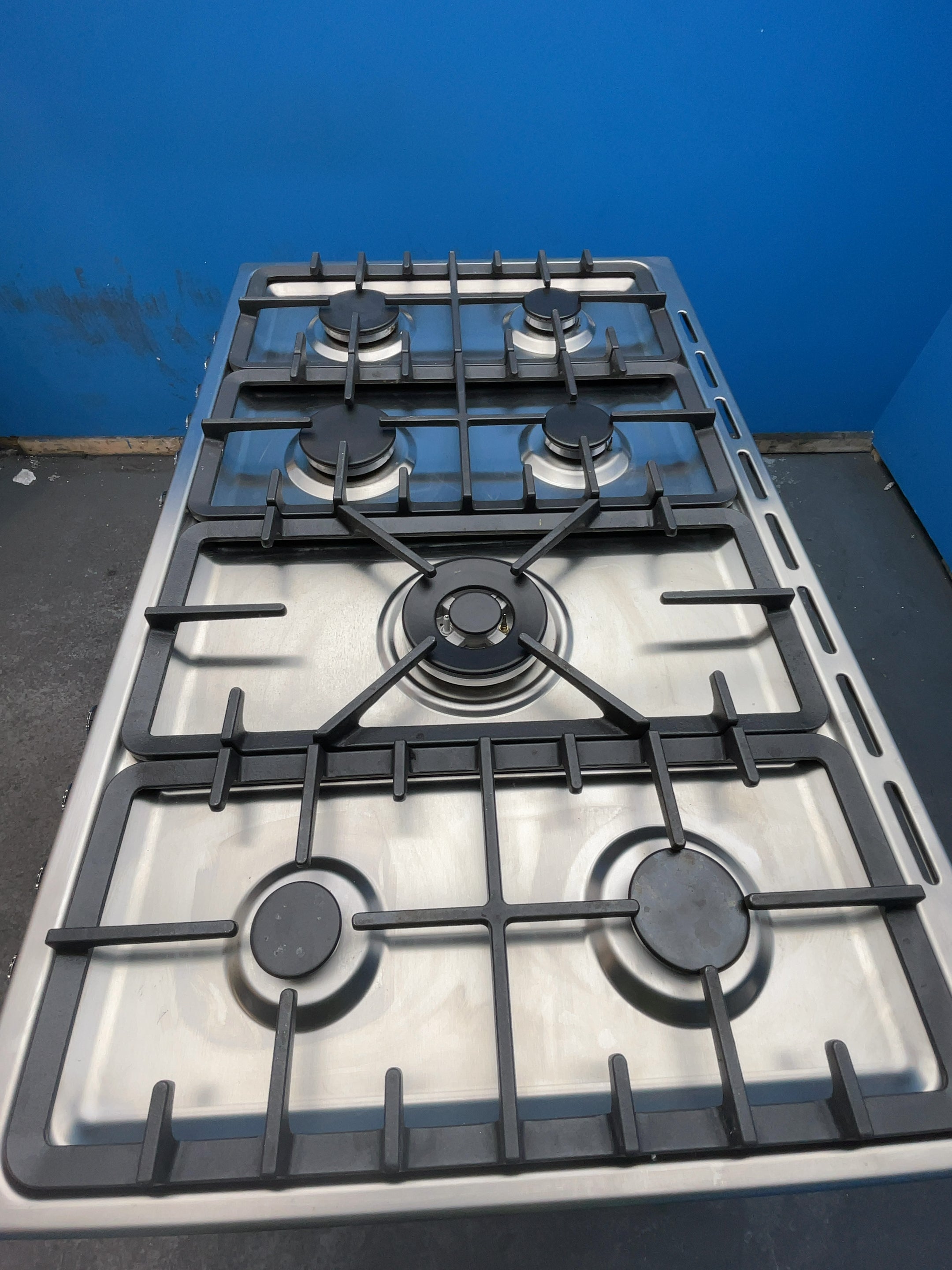 #GRC-164-325 - Belling Cookcentre 100DF 100cm Dual Fuel Range Cooker – 7 Burner Gas Hob, AirFry & Double Oven, Stainless
