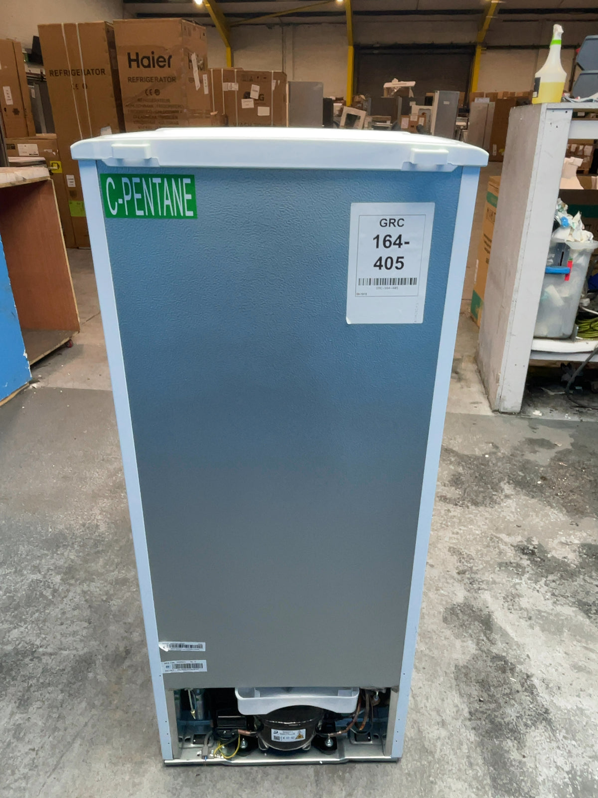#GRC-164-405 - Candy 48cm Fridge Freezer – 117L, White, Manual Defrost