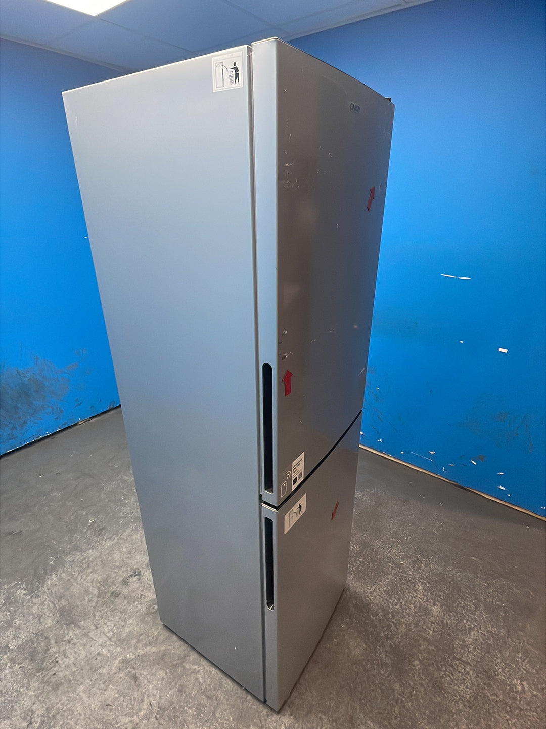 #GRC-164-407 - Candy 54.5cm Fridge Freezer – 252L, Silver, Low Frost, Smart WiFi