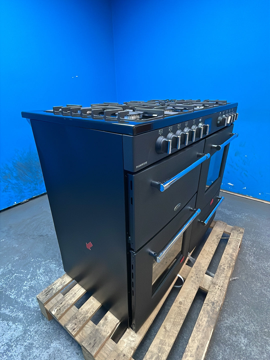 #GRC-164-432 - Belling Farmhouse 110DF Dual Fuel Range Cooker – 157L Capacity, 7 Gas Burners, AirFry Mode, Anthracite