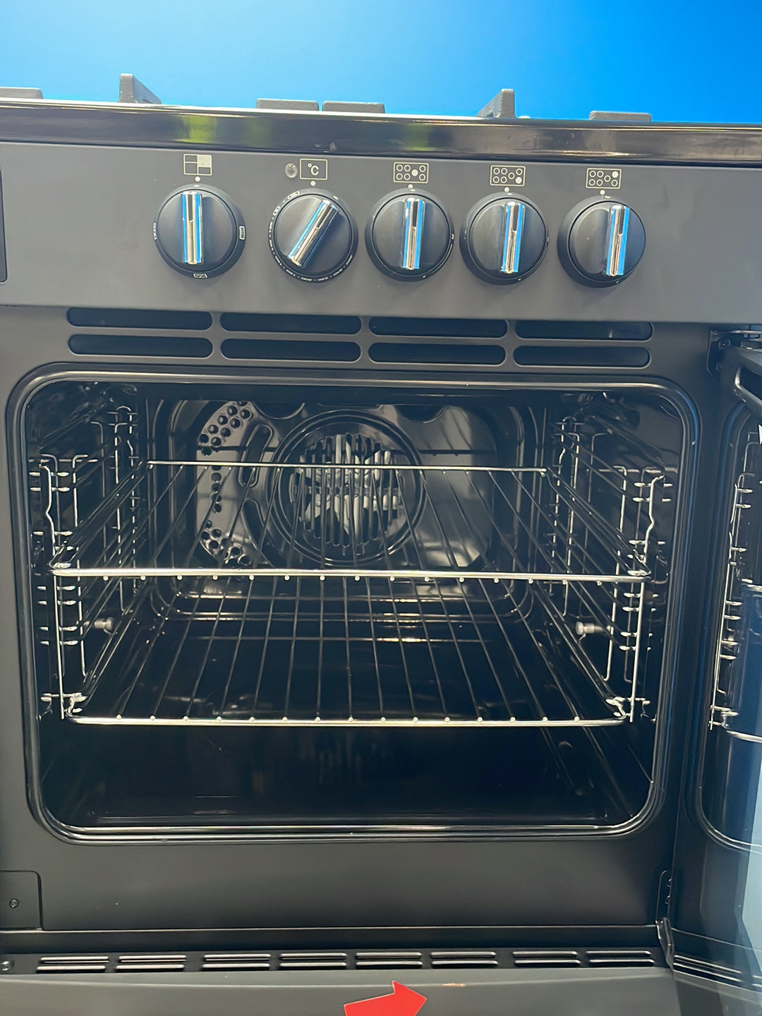 #GRC-164-432 - Belling Farmhouse 110DF Dual Fuel Range Cooker – 157L Capacity, 7 Gas Burners, AirFry Mode, Anthracite