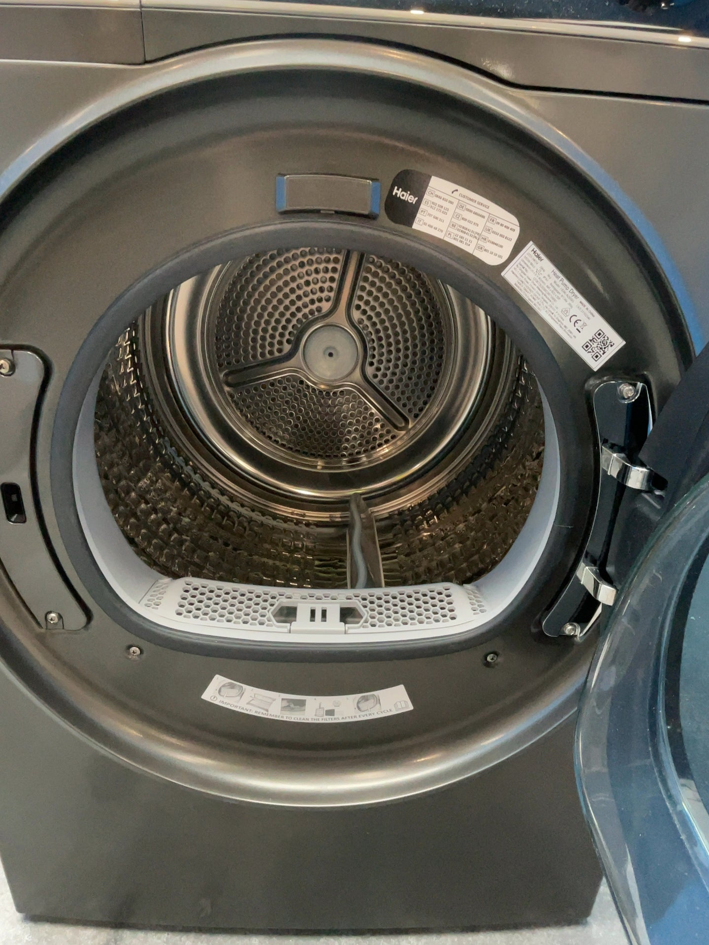 #GRC-164-467 - Haier Series 5 9kg Heat Pump Tumble Dryer – Grey, A++ Energy Rating