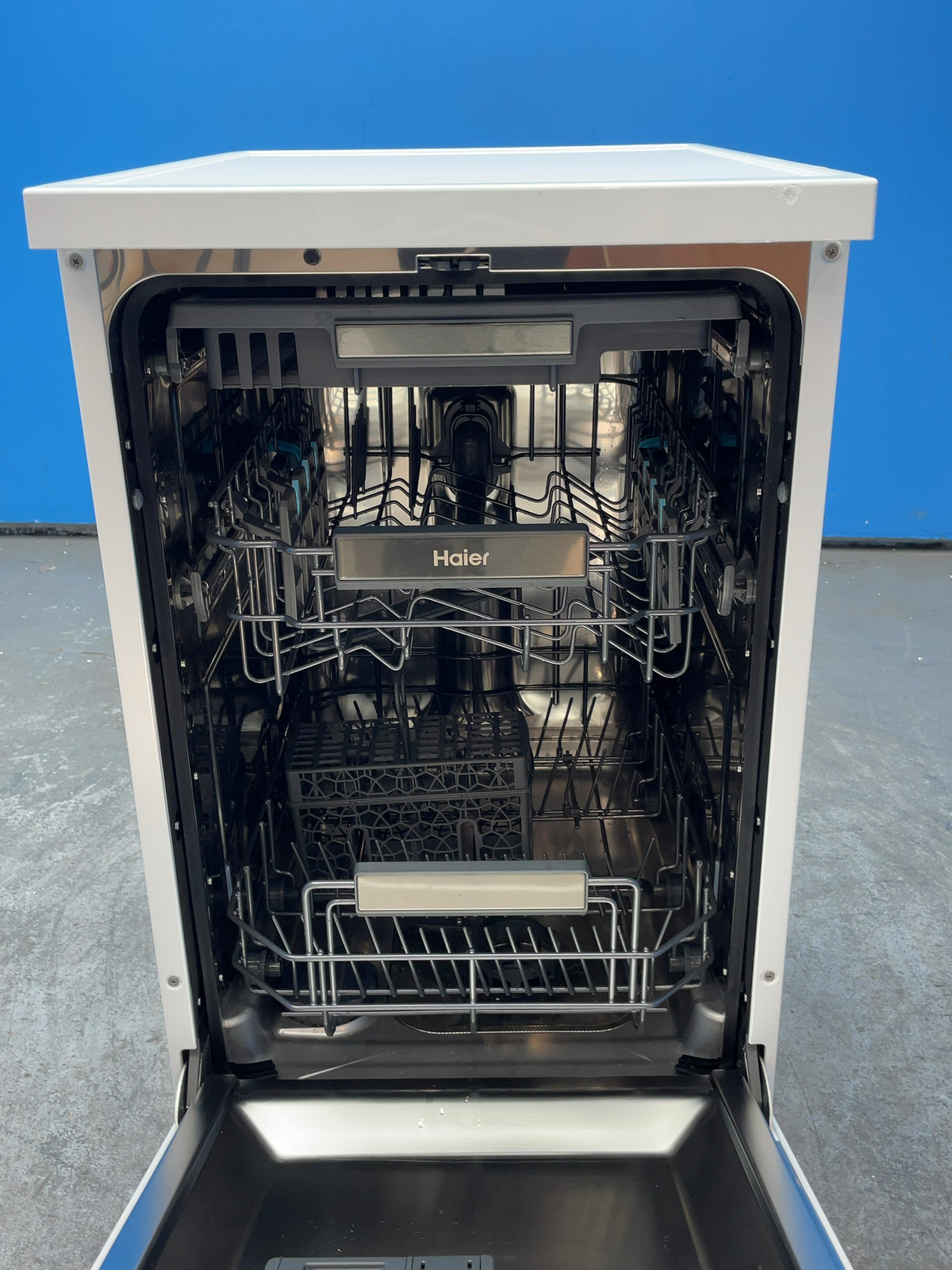 #GRC-164-470 - Haier I-Pro Shine 5 45cm Slimline Dishwasher – 11 Place Settings, WiFi Connected, White