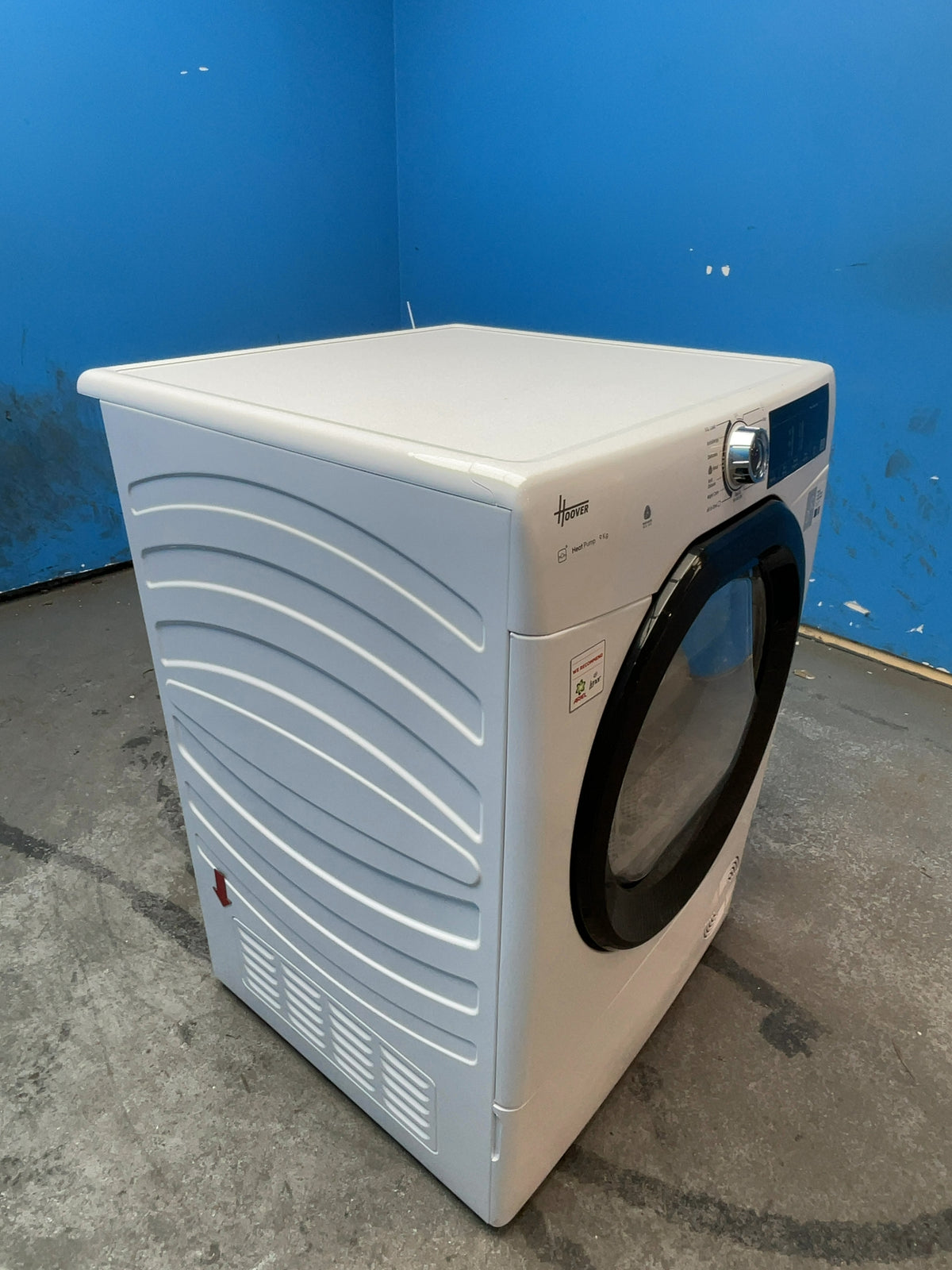 #GRC-164-500 - Hoover 9kg Heat Pump Tumble Dryer – WiFi Connected, White, D Energy Rating