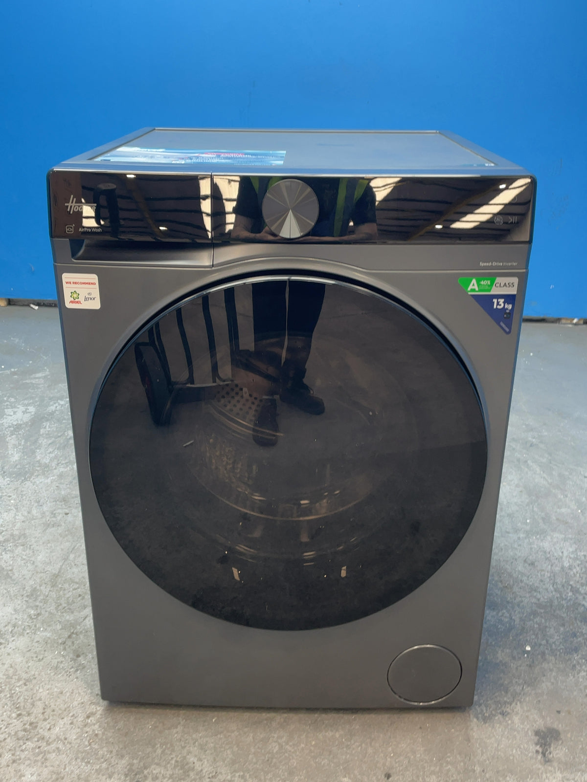 #GRC-164-510 - Hoover 13kg 1400rpm Washing Machine – XL Soft Drum, Inverter Motor, Anthracite