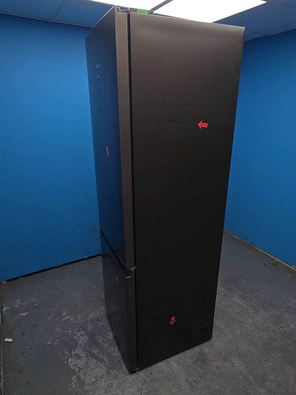 #GRC-164-558 - Haier 59.5cm 70/30 Fridge Freezer – 409L, Dark Inox, Total No Frost, Smart WiFi