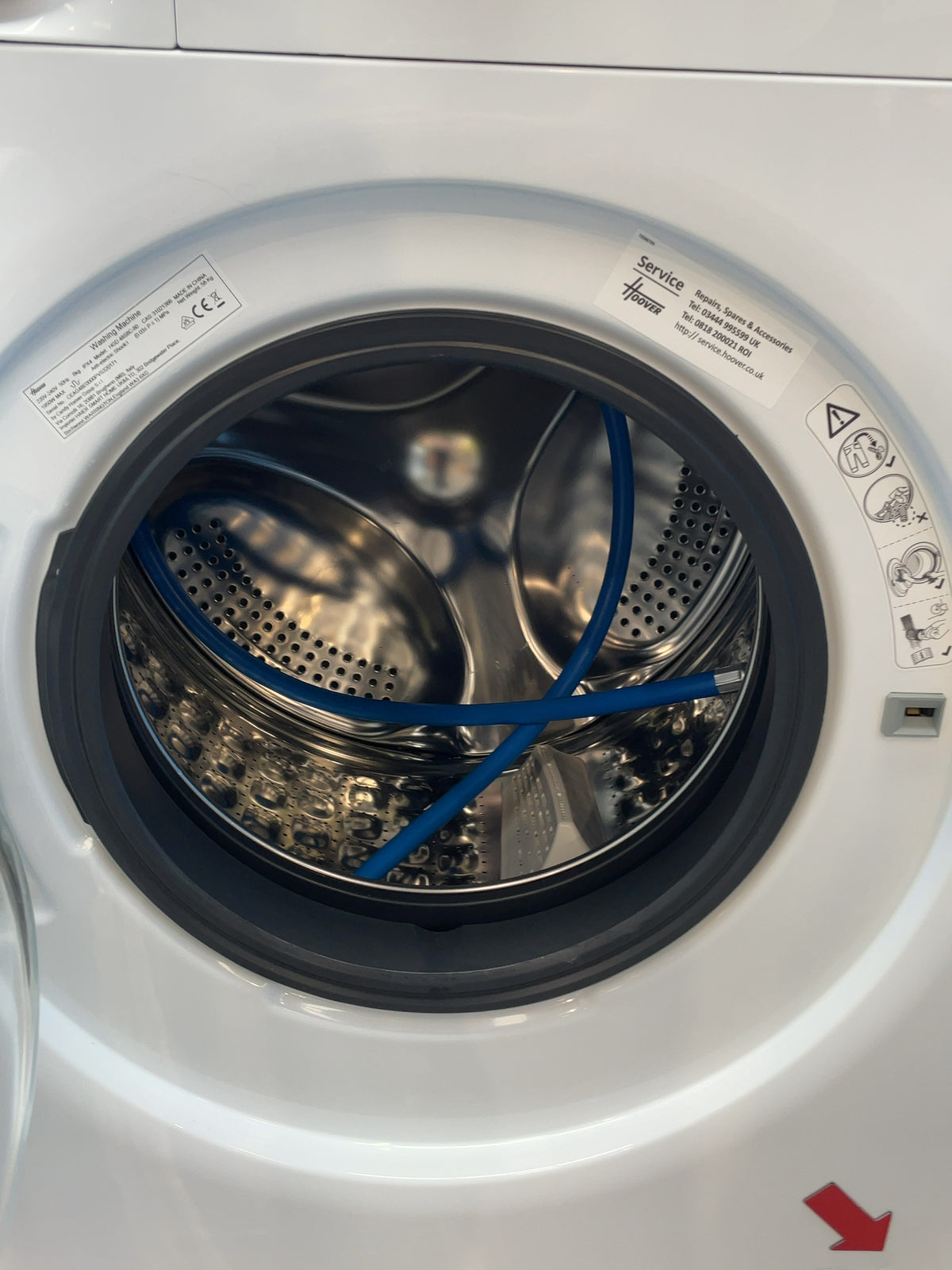 #GRC-164-565 - Hoover HGD 48S8C-80 8kg 1400rpm Washing Machine – Steam Cycle, Inverter Motor, White