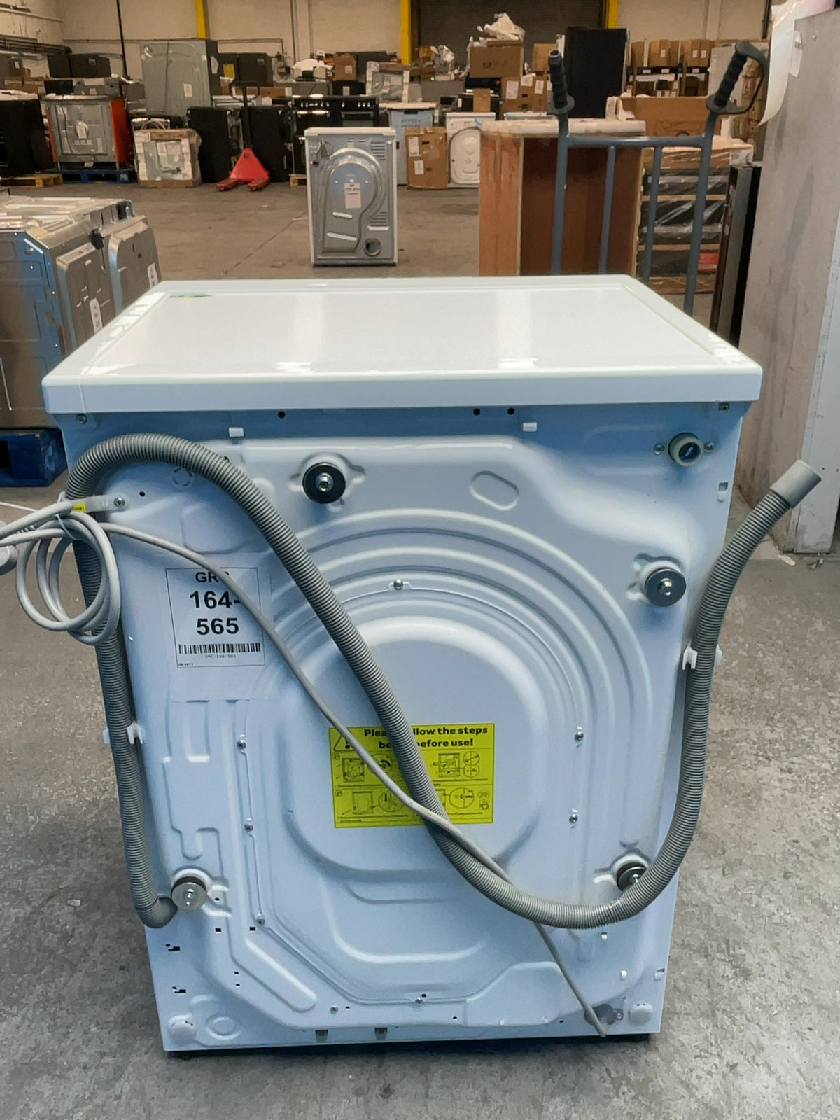 #GRC-164-565 - Hoover HGD 48S8C-80 8kg 1400rpm Washing Machine – Steam Cycle, Inverter Motor, White