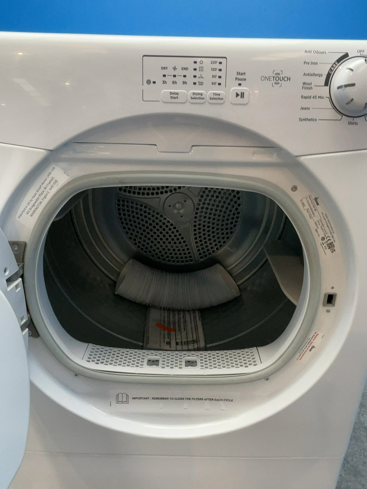 #GRC-164-574 - Hoover H-DRY 300 9kg Vented Tumble Dryer – NFC Connectivity, White, 59.6cm Wide