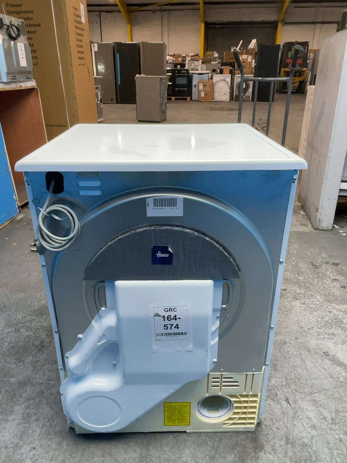 #GRC-164-574 - Hoover H-DRY 300 9kg Vented Tumble Dryer – NFC Connectivity, White, 59.6cm Wide