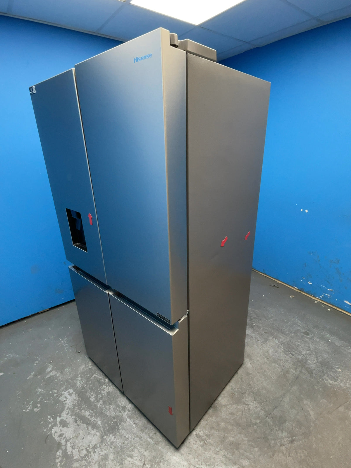#GRC-164-670 - Hisense American Style Fridge Freezer – 606L, Stainless Steel, Total No Frost