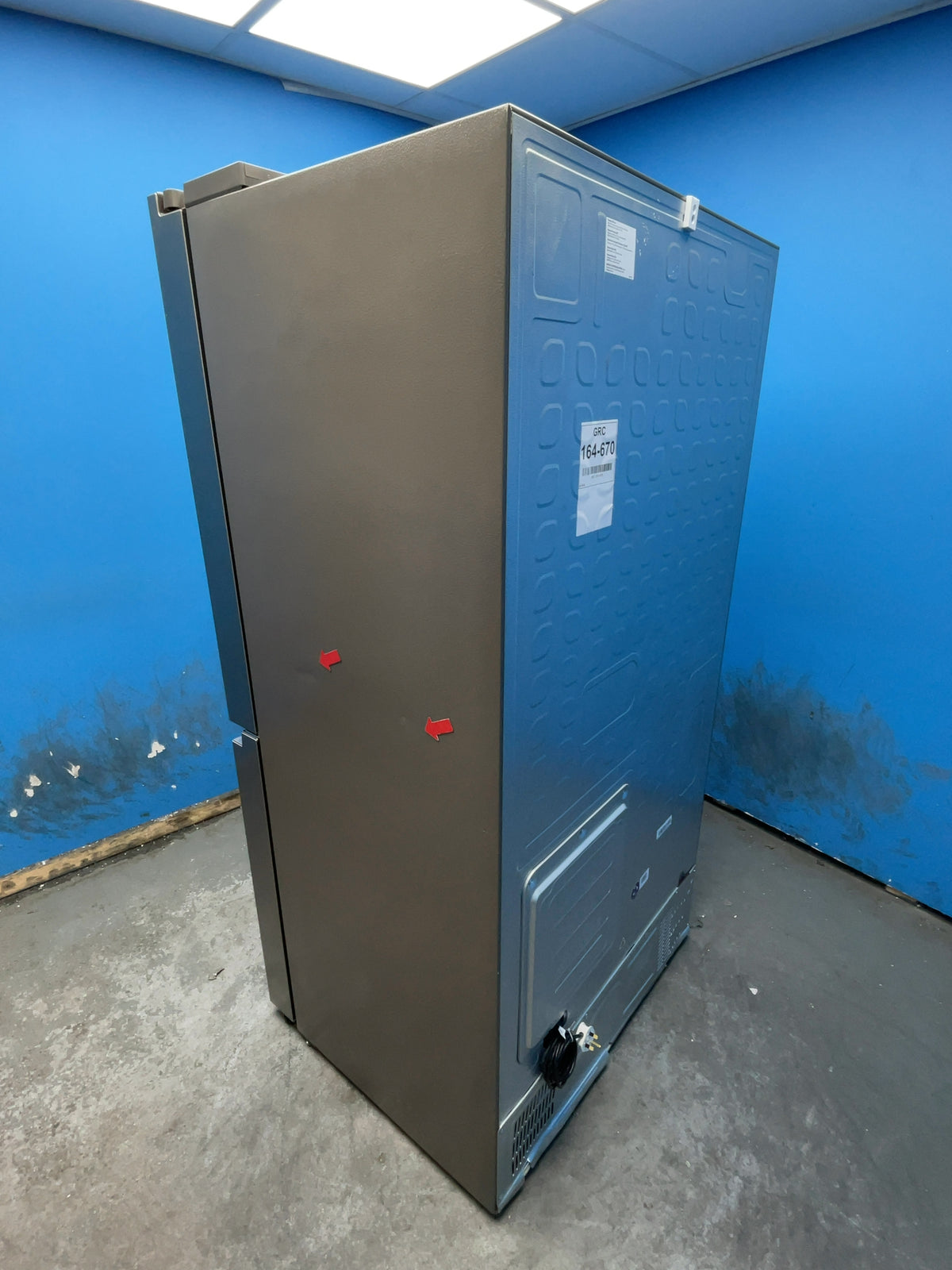 #GRC-164-670 - Hisense American Style Fridge Freezer – 606L, Stainless Steel, Total No Frost