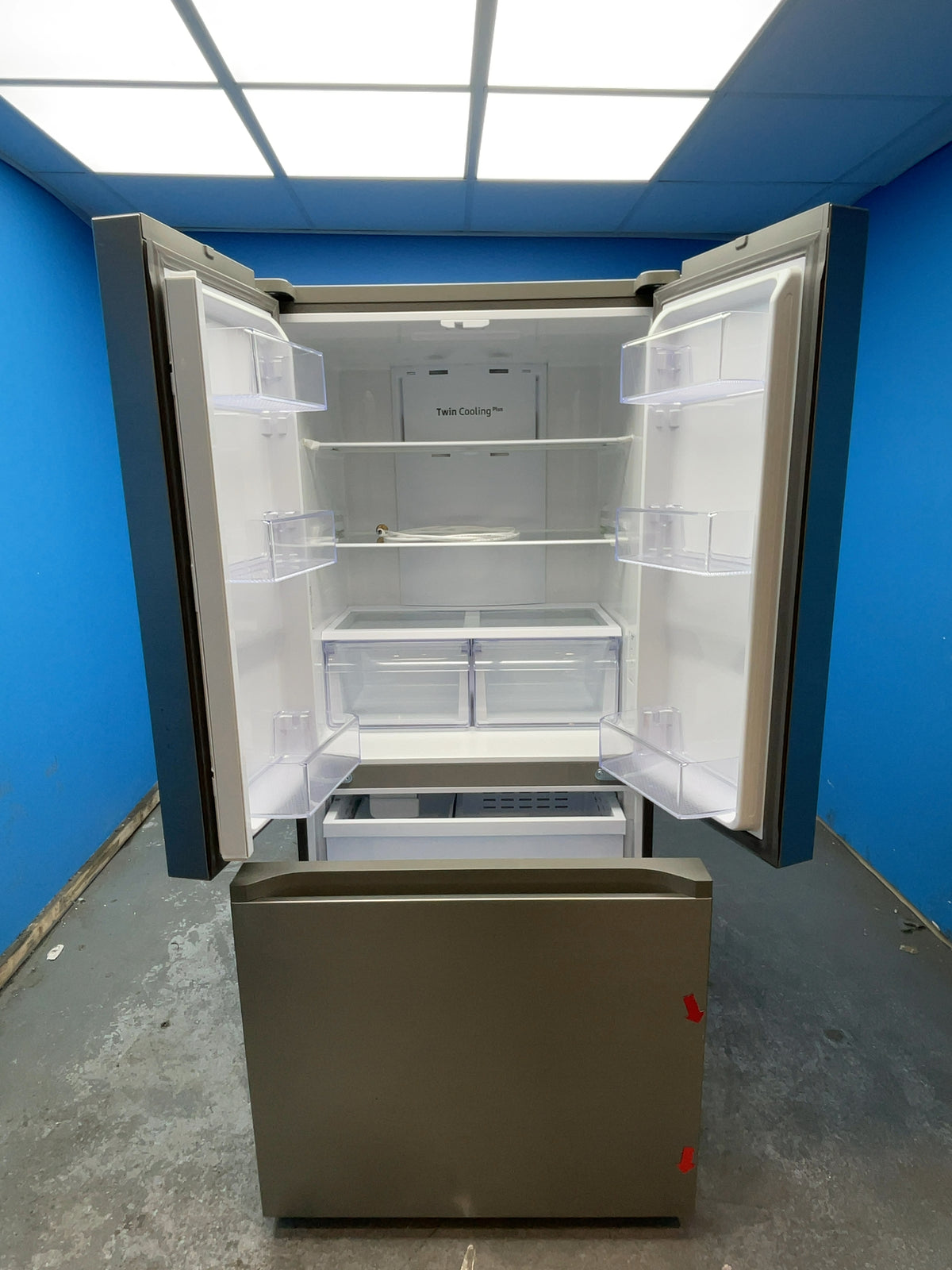 #GRC-164-678 - Samsung 81.7cm French Door Fridge Freezer – 496L, Refined Inox, Total No Frost