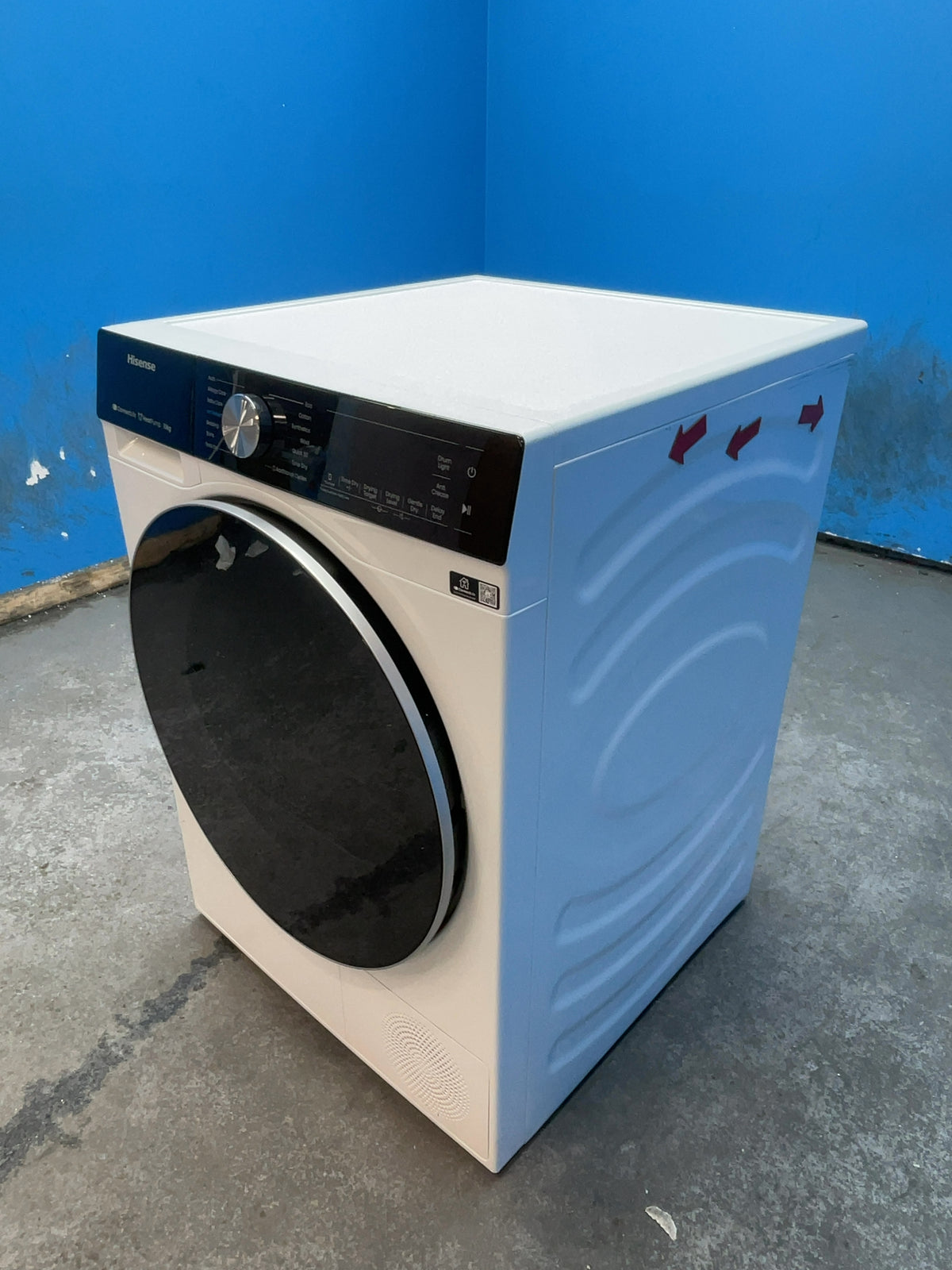 #GRC-164-689 - Hisense 10kg Heat Pump Tumble Dryer – Sensor Drying, White, A+++ Energy Rating