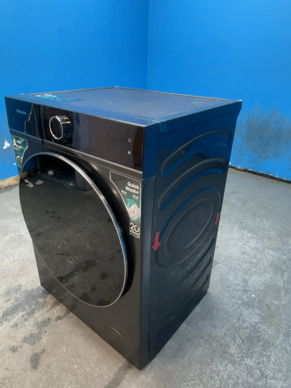 #GRC-164-696 - Hisense 10.5kg 1400rpm Washing Machine – Pure Jet Pro, Steam Mix, Black