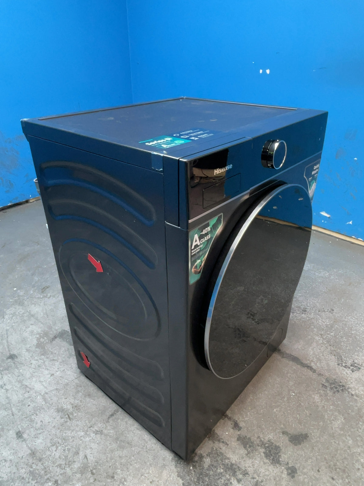 #GRC-164-696 - Hisense 10.5kg 1400rpm Washing Machine – Pure Jet Pro, Steam Mix, Black