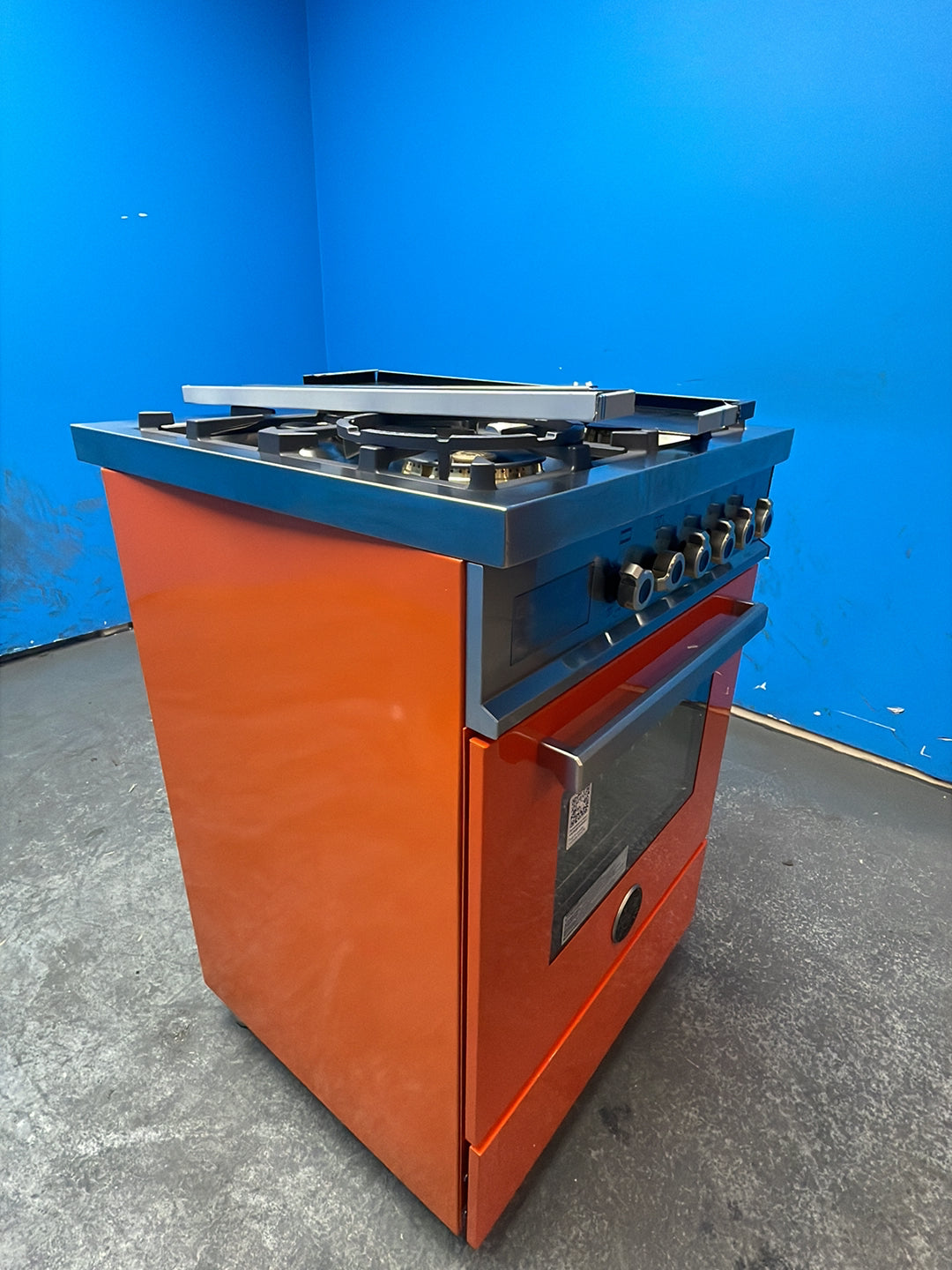 #GRC-164-715 - Bertazzoni 60cm Dual Fuel Range Cooker – 69L, 4 Gas Burners, Cast Iron Supports