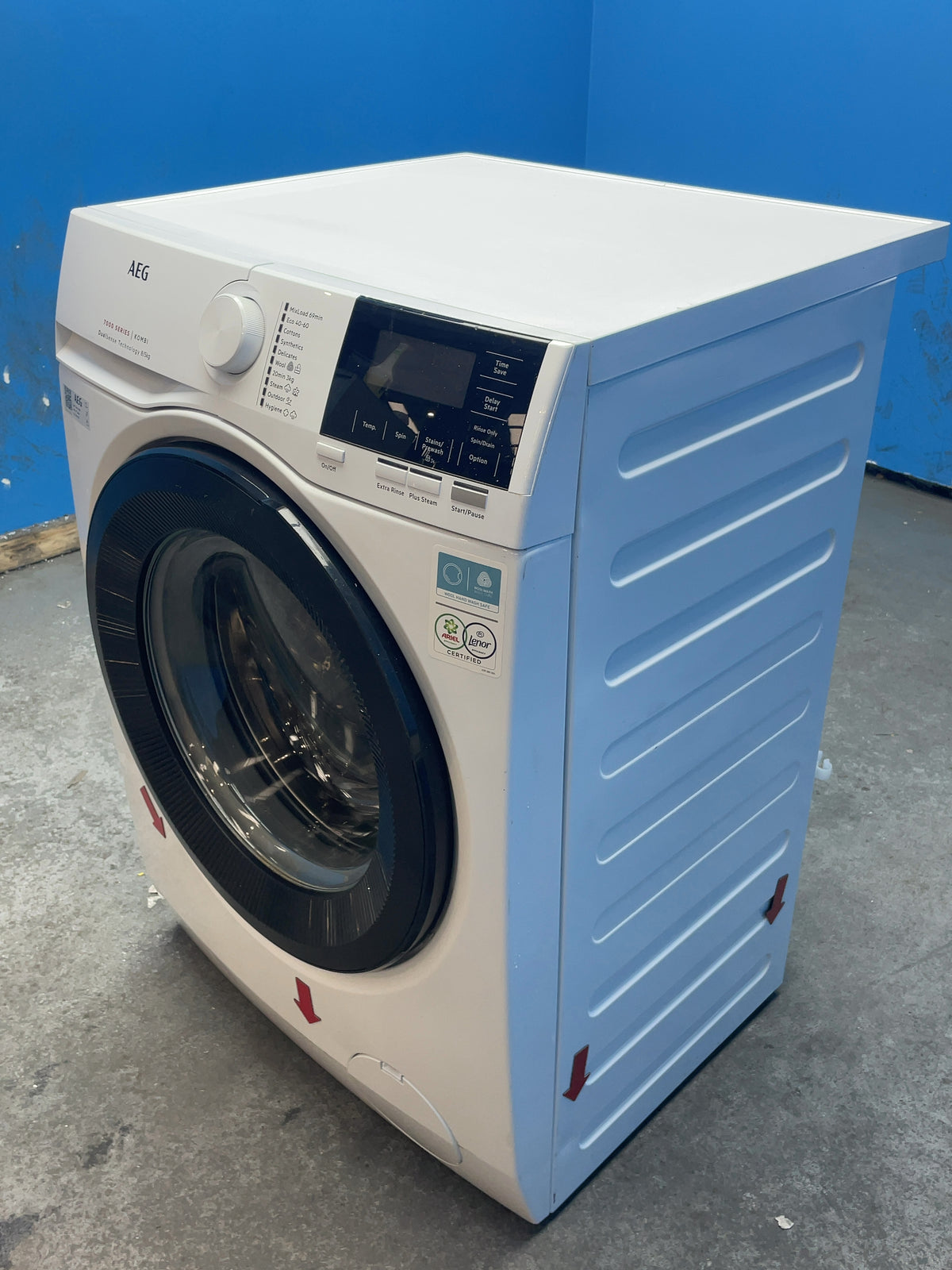 #GRC-164-753 - AEG 8kg 1400rpm Washing Machine – ProSteam, Steam Wash, Smart, White