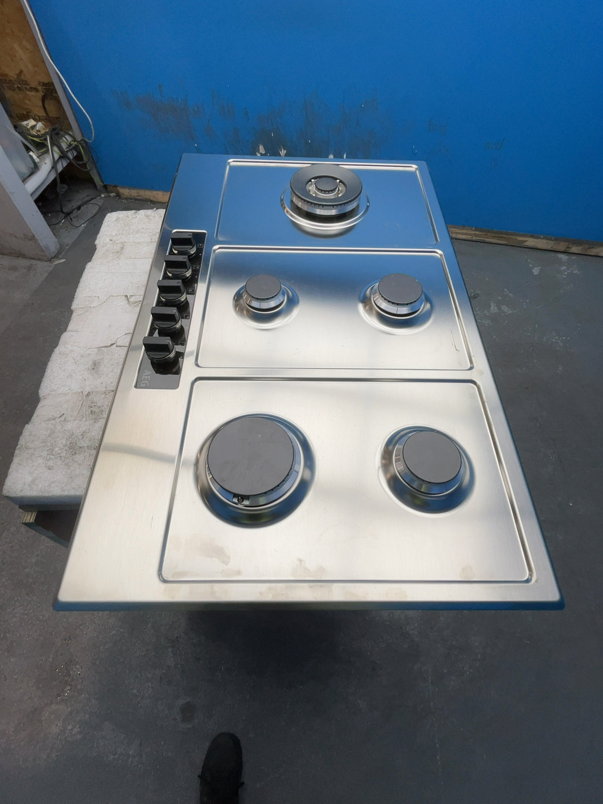 #GRC-164-787 - AEG 8000 Series 90cm Gas Hob – StepPower Control, 5 Burners, Cast Iron Supports
