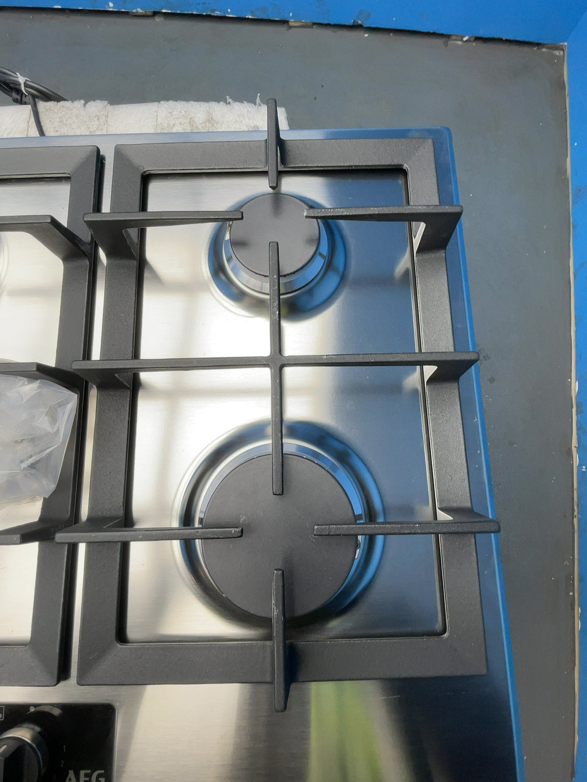 #GRC-164-787 - AEG 8000 Series 90cm Gas Hob – StepPower Control, 5 Burners, Cast Iron Supports