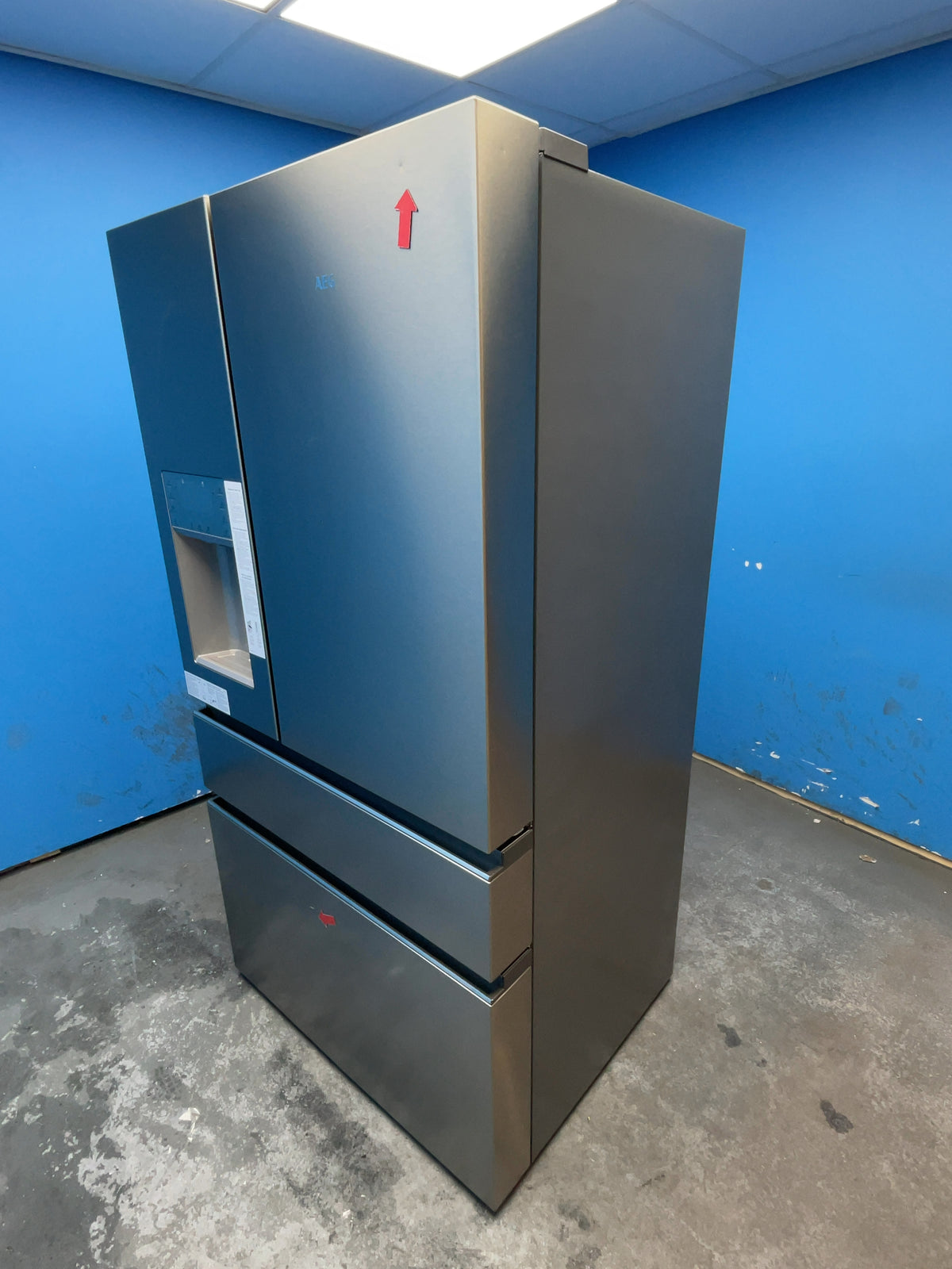 #GRC-164-796 - AEG 9000 Series 91.3cm French Door Fridge Freezer – 617L, Stainless Steel