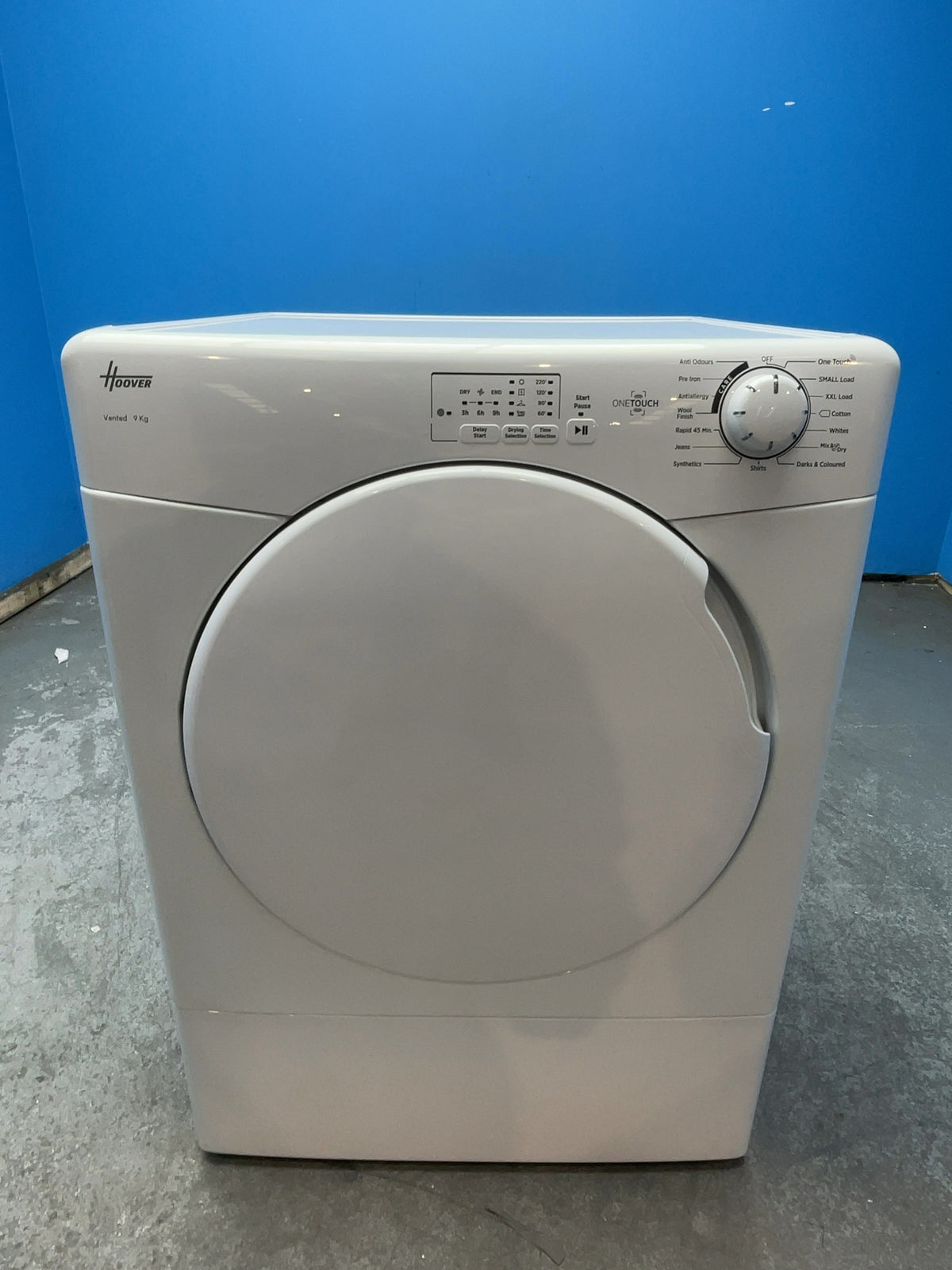 #GRC-165-004 - Hoover H-DRY 300 9kg Vented Tumble Dryer – NFC Connectivity, White, 59.6cm Wide