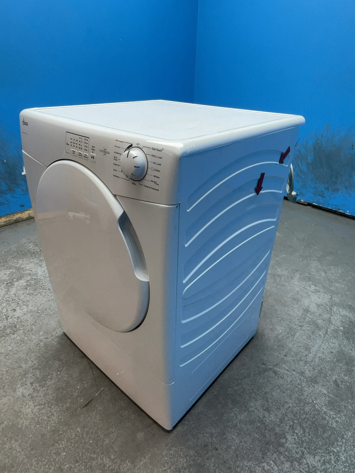 #GRC-165-004 - Hoover H-DRY 300 9kg Vented Tumble Dryer – NFC Connectivity, White, 59.6cm Wide