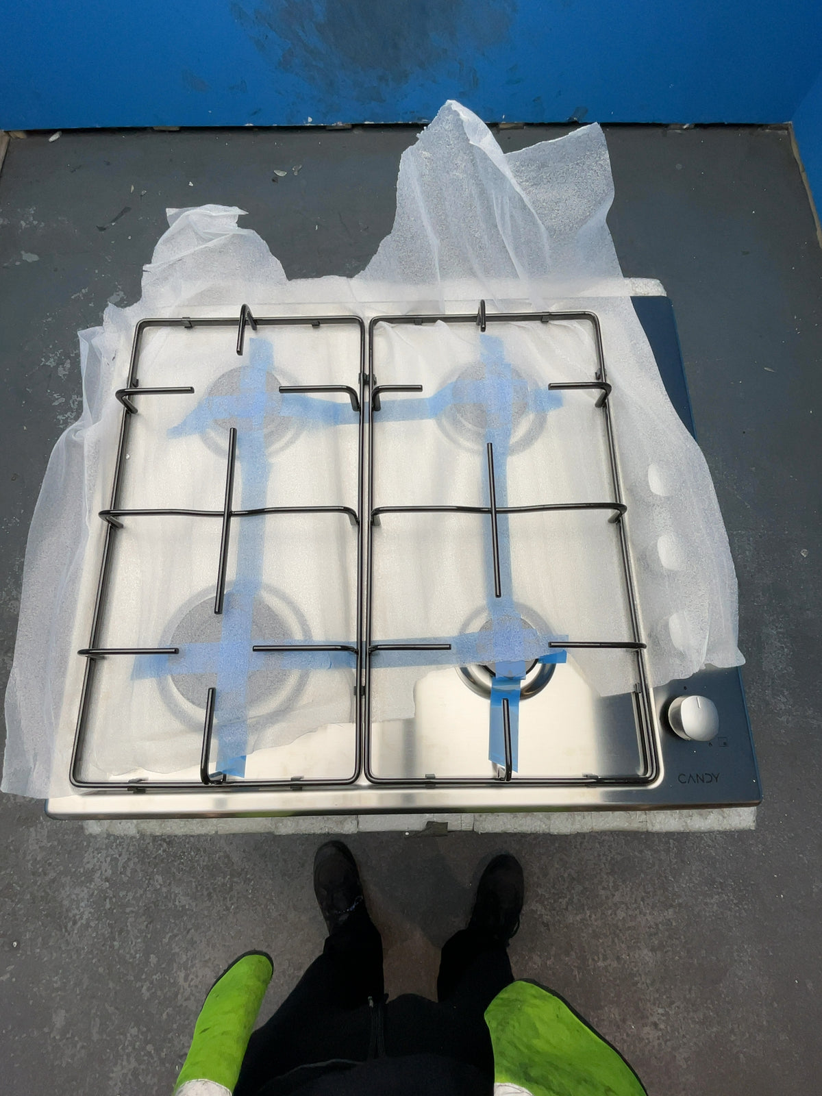 #GRC-165-007 - Candy 60cm Gas Hob – 4 Burners, Stainless Steel