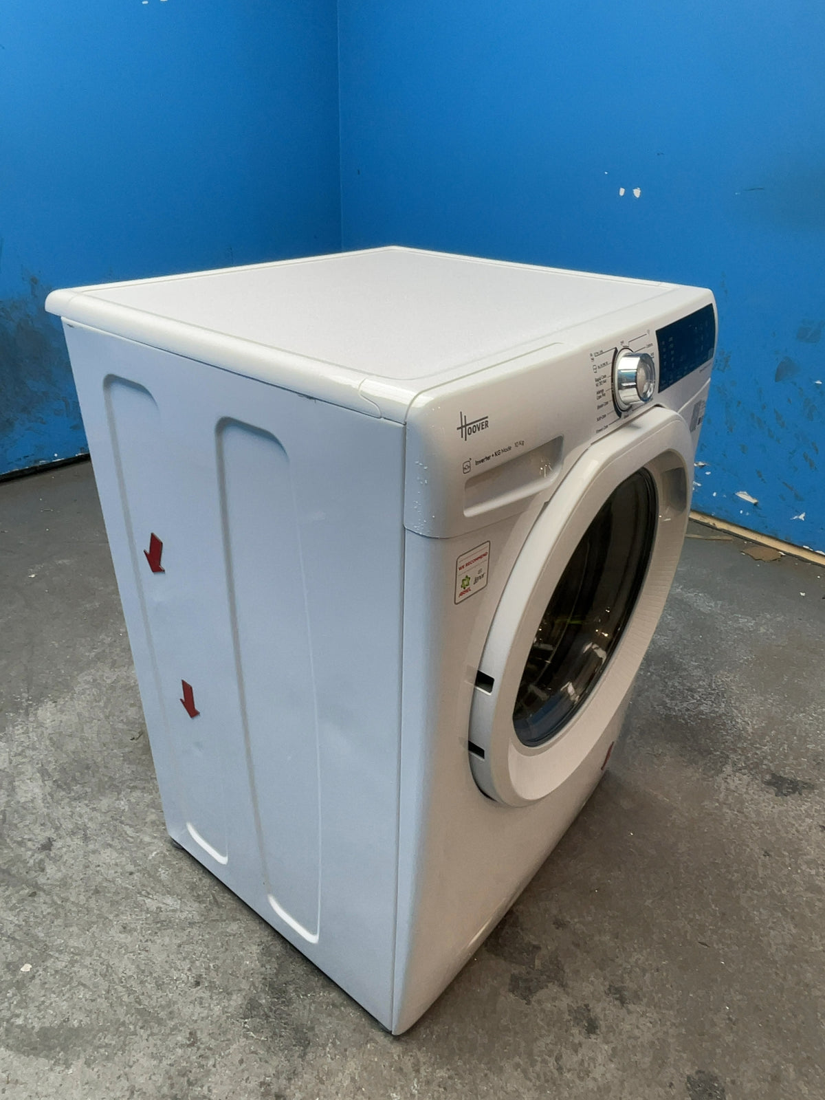 #GRC-165-010 - Hoover H-WASH 350 10kg 1600rpm Washing Machine – Eco-Power Inverter Motor, White