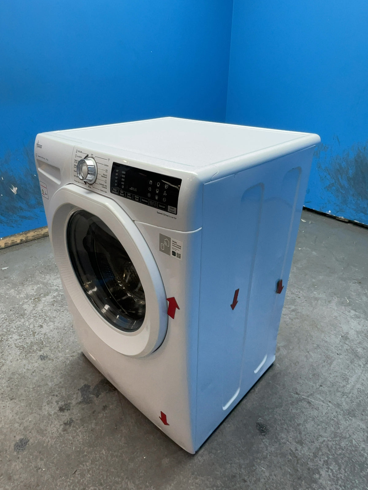 #GRC-165-010 - Hoover H-WASH 350 10kg 1600rpm Washing Machine – Eco-Power Inverter Motor, White