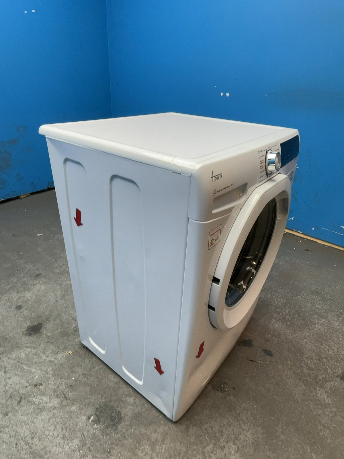 #GRC-165-015 - Hoover H-WASH 350 10kg 1600rpm Washing Machine – Eco-Power Inverter Motor, White