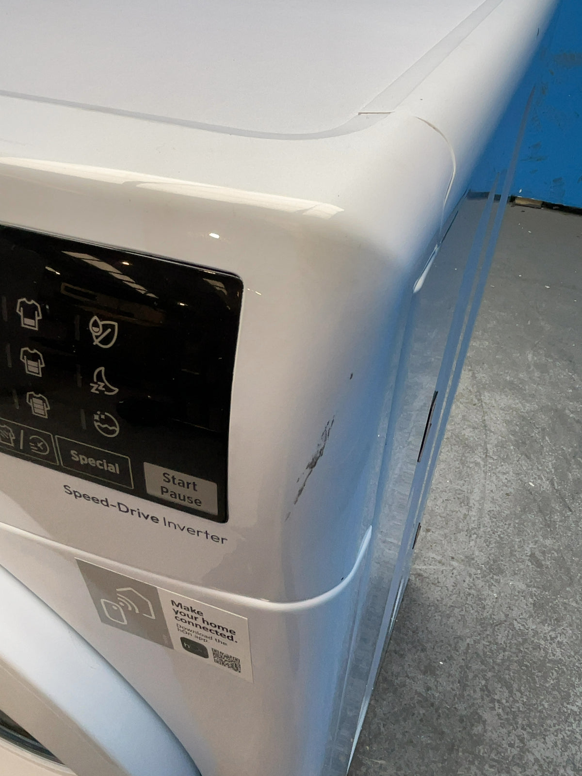 #GRC-165-015 - Hoover H-WASH 350 10kg 1600rpm Washing Machine – Eco-Power Inverter Motor, White