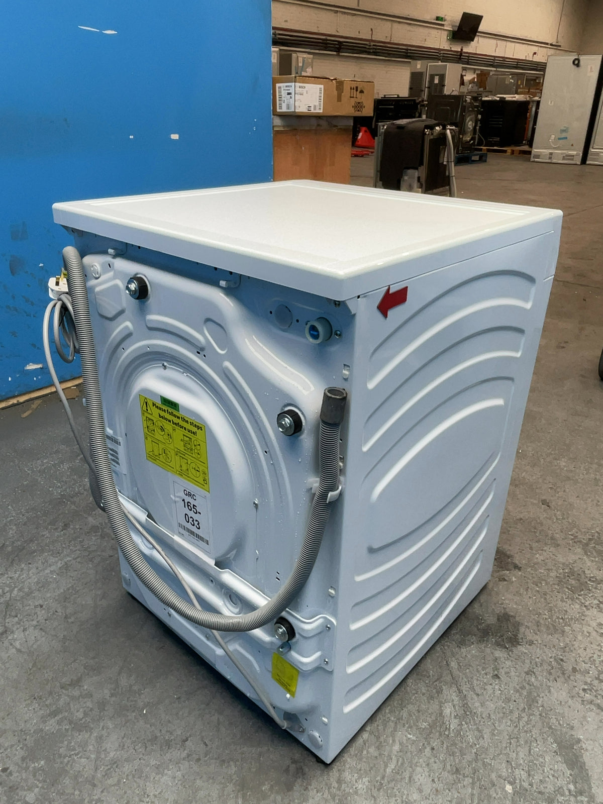 #GRC-165-033 - Haier 12kg 1400rpm Washing Machine – Direct Motion Motor, Steam Function, White