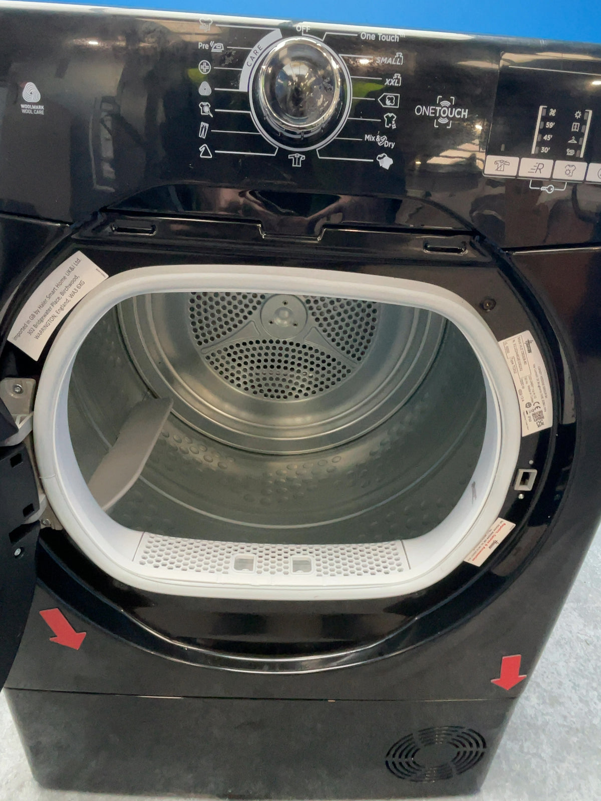 #GRC-165-045 - Hoover H-DRY 300 9kg Condenser Tumble Dryer – NFC Connectivity, Black